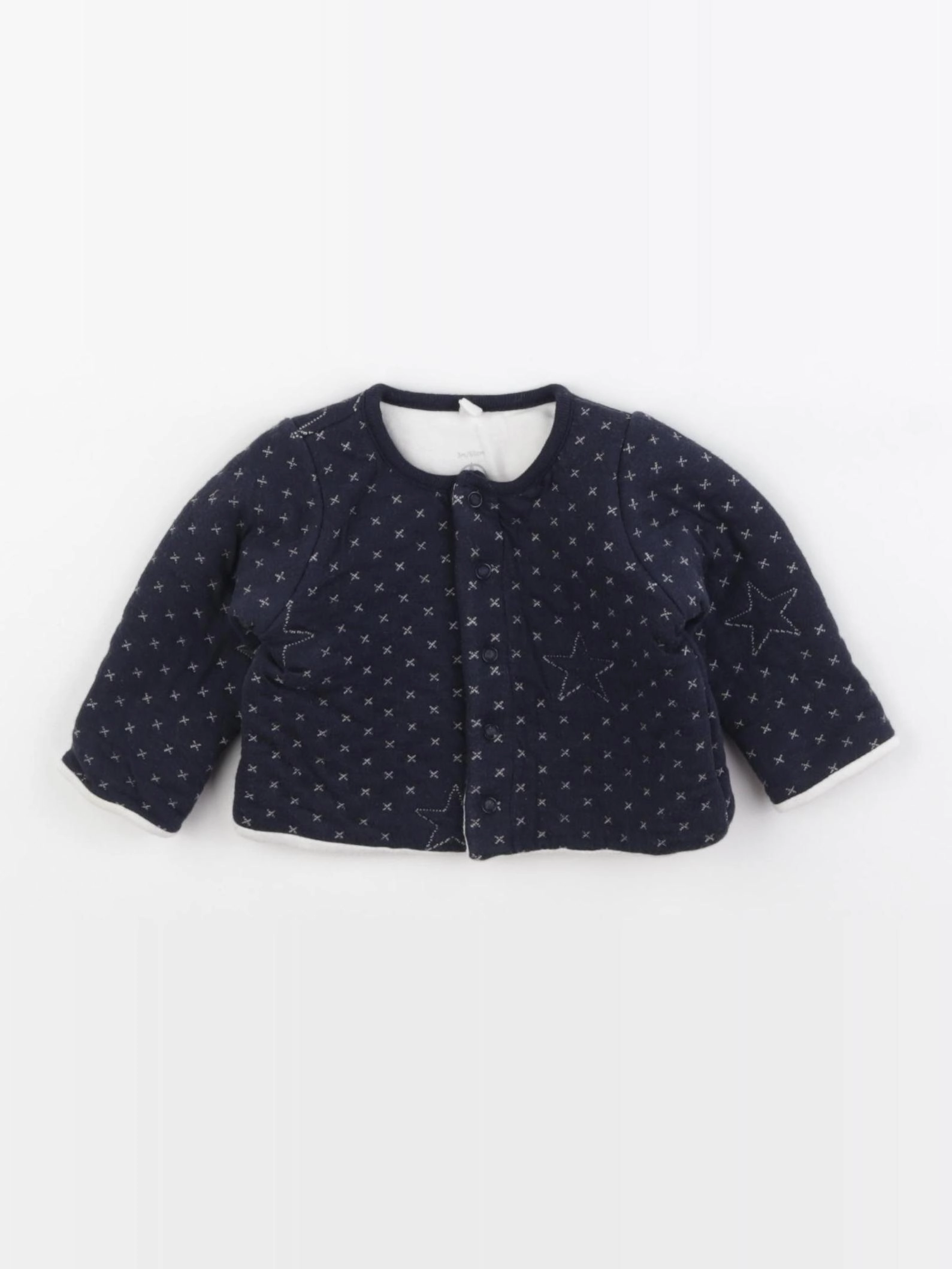 Petit Bateau - veste bleu - 3 mois