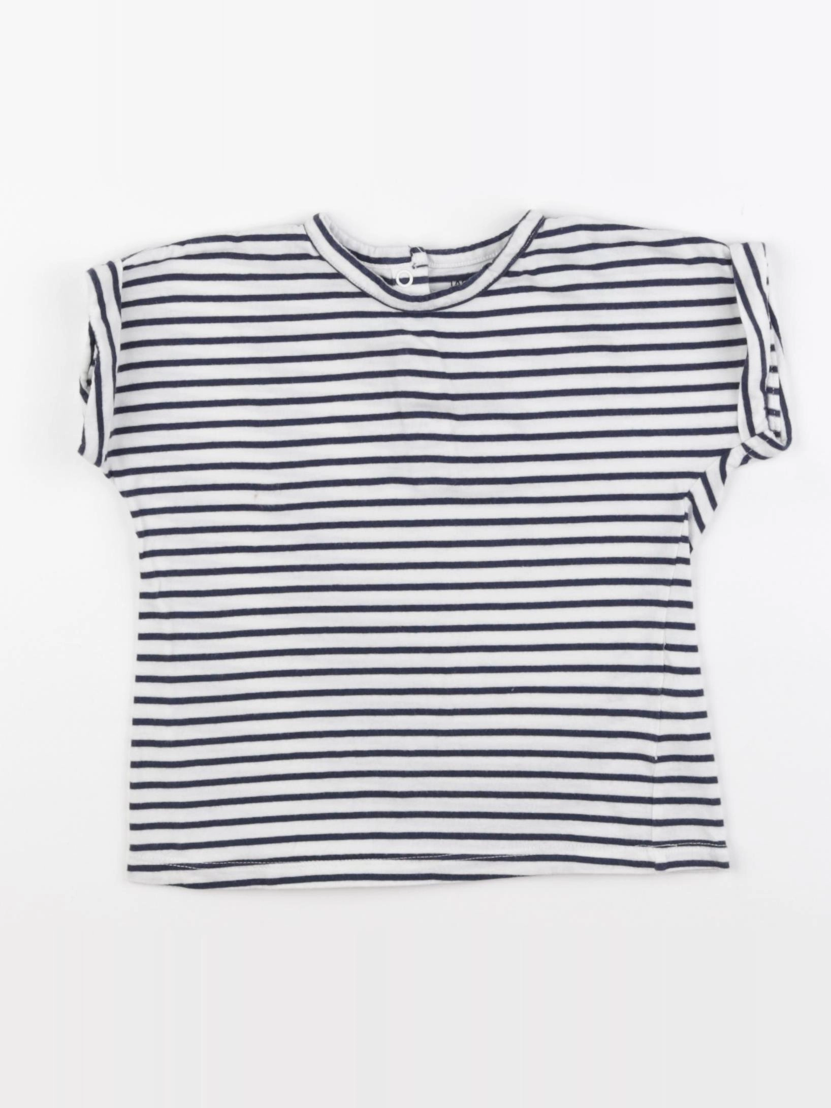 La Redoute - tee-shirt blanc, bleu - 3 ans