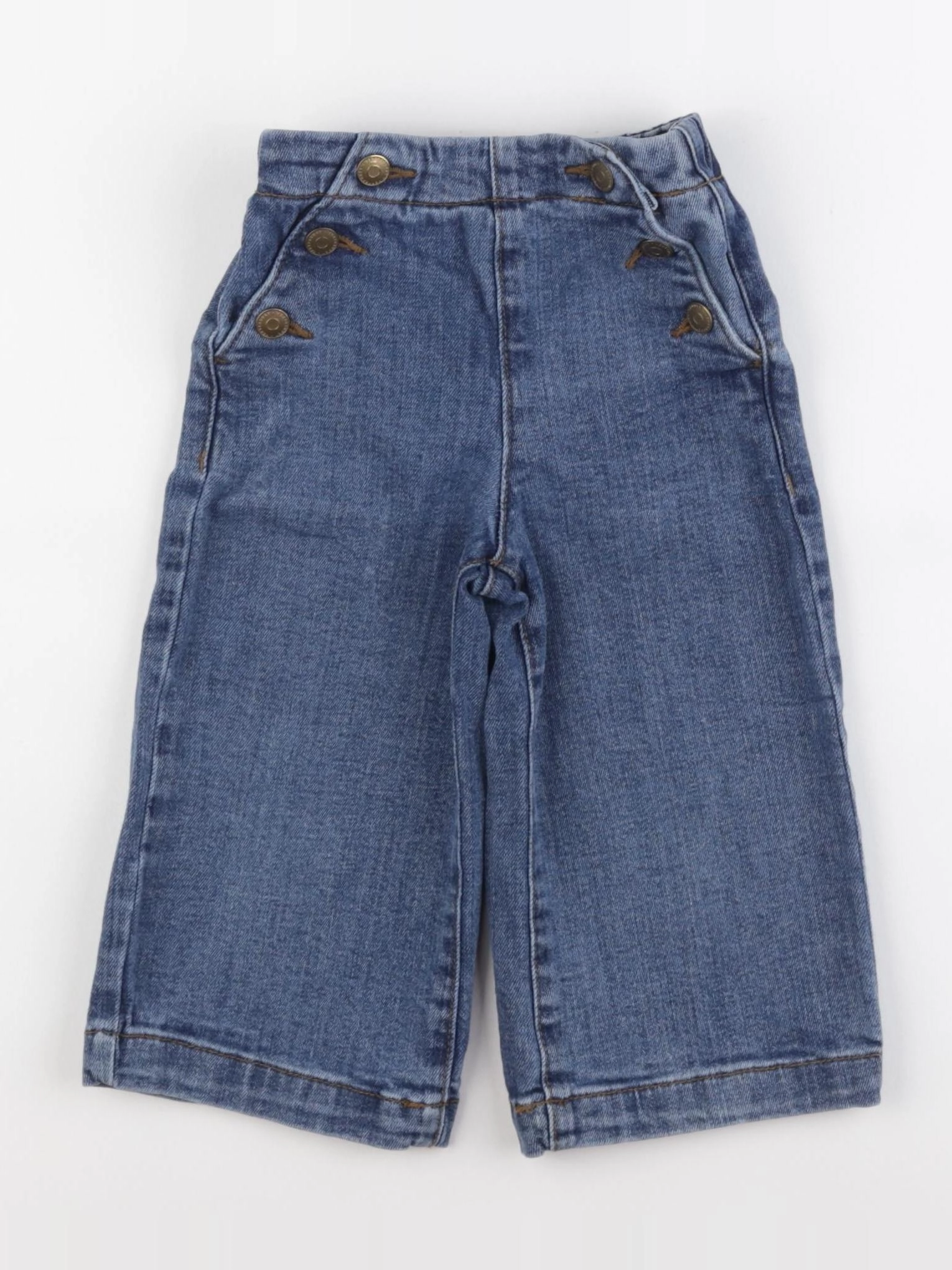 Vertbaudet - pantacourt bleu - 3 ans