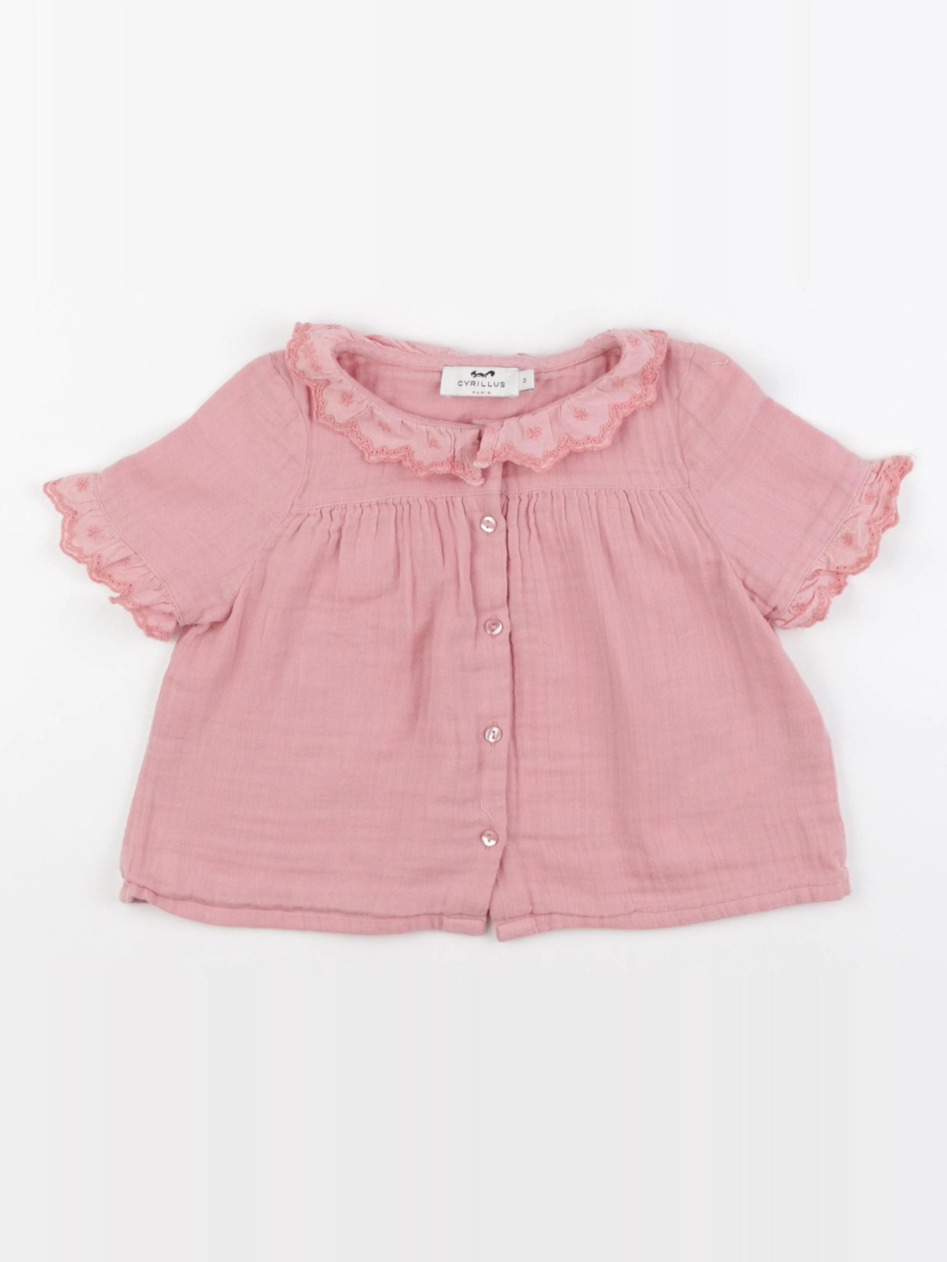 Cyrillus - blouse rose - 3 ans
