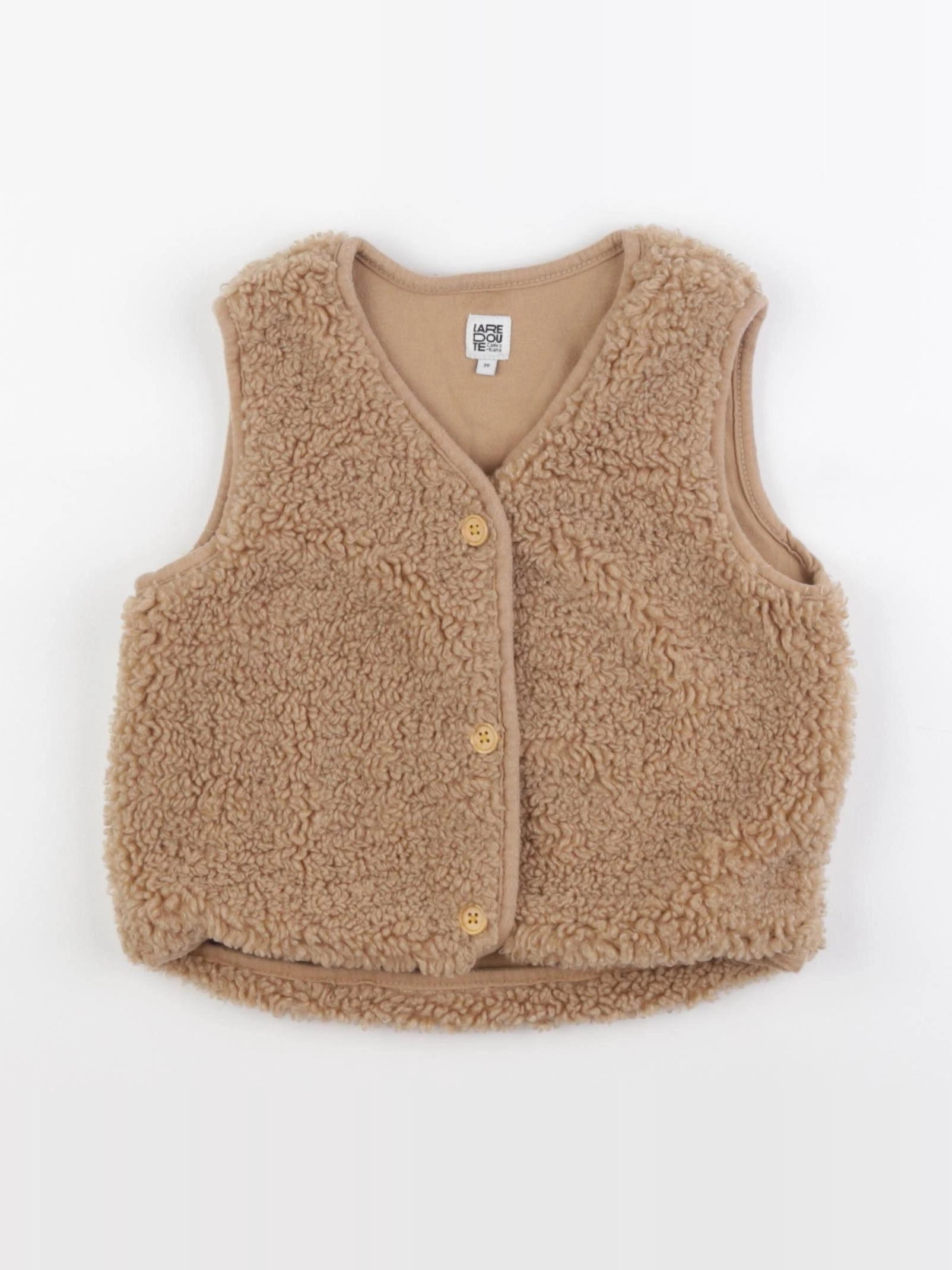 La Redoute - gilet marron - 3 ans