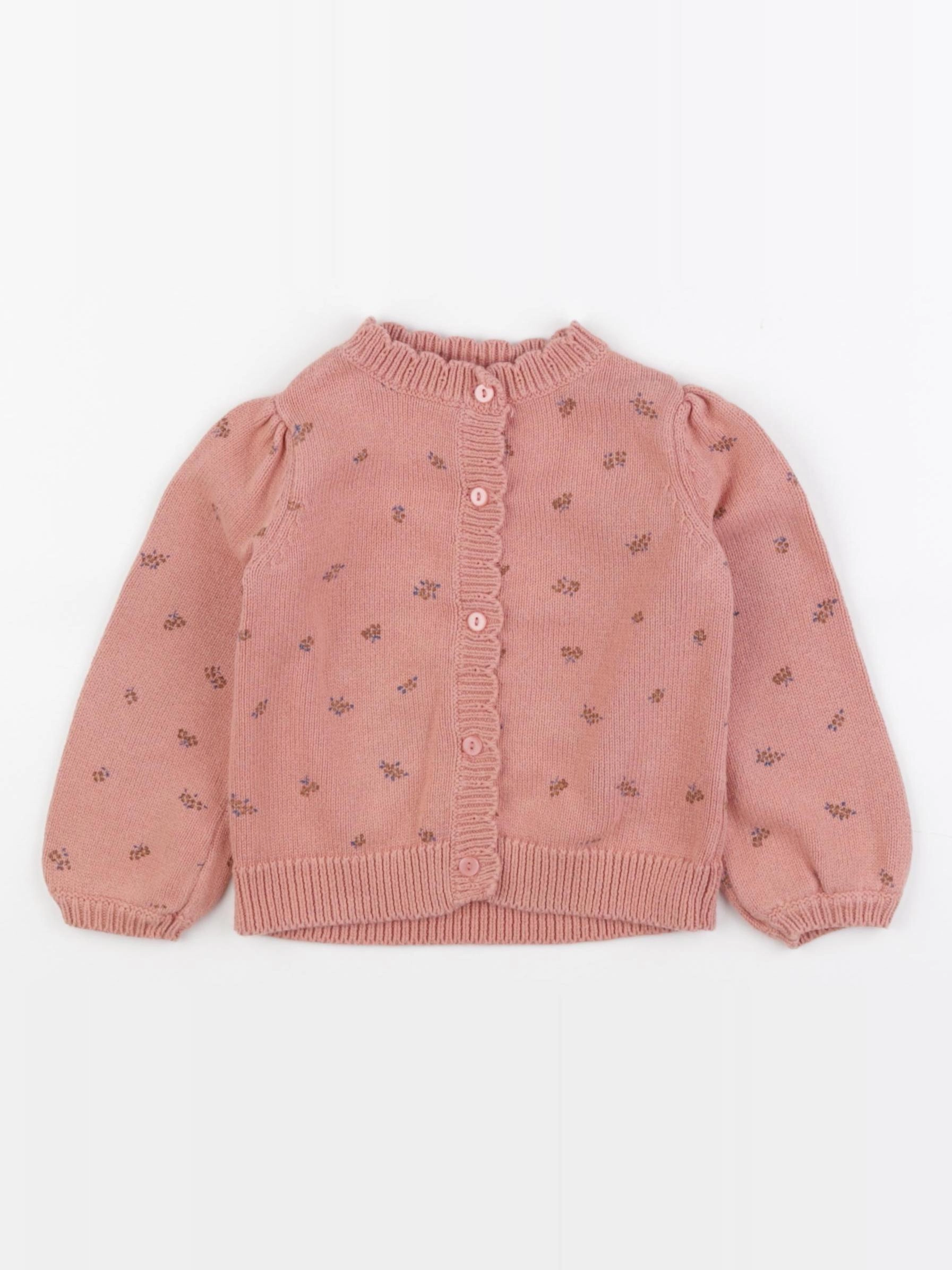 Vertbaudet - gilet rose - 3 ans