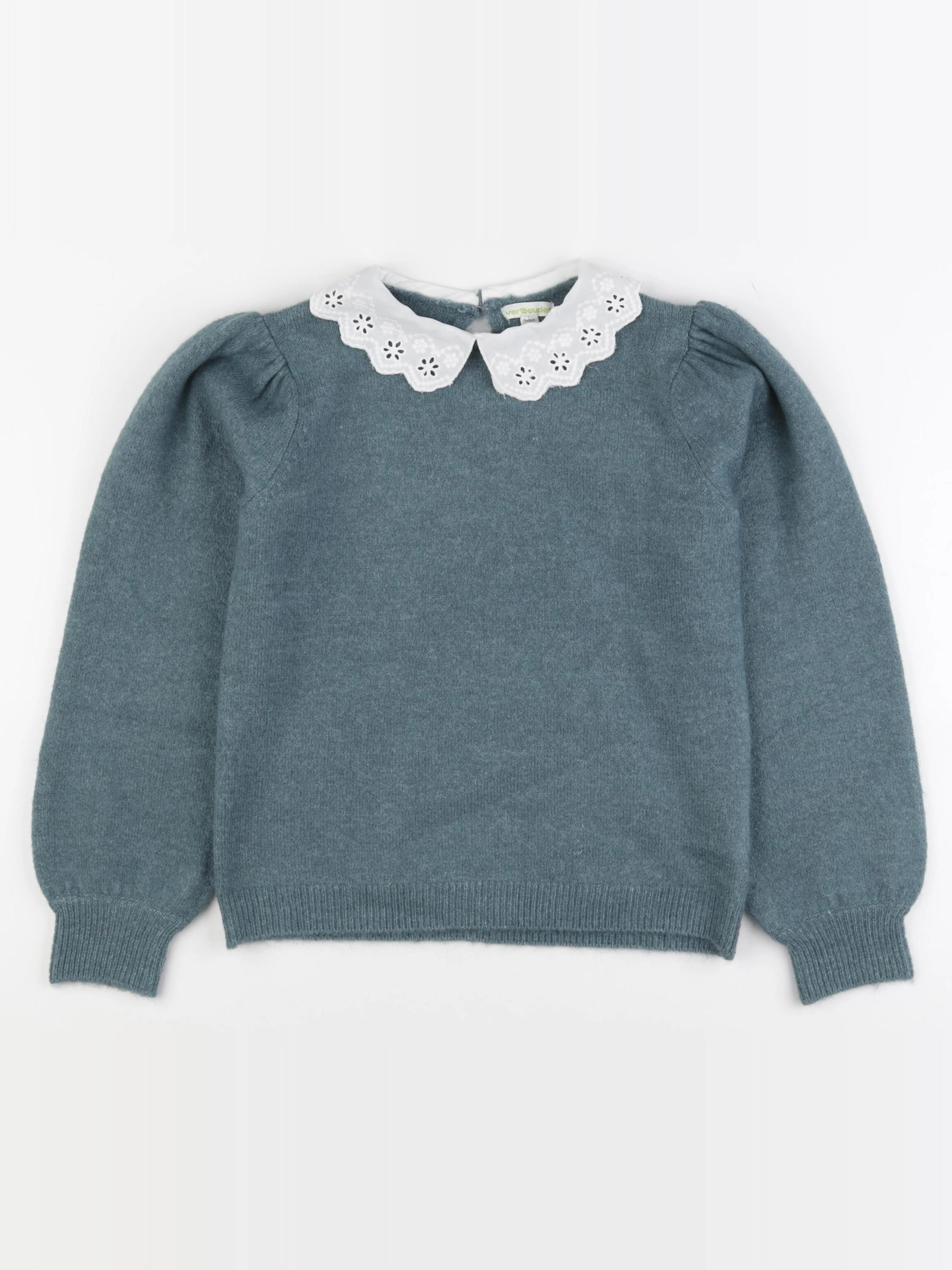 Vertbaudet - pull vert - 10 ans