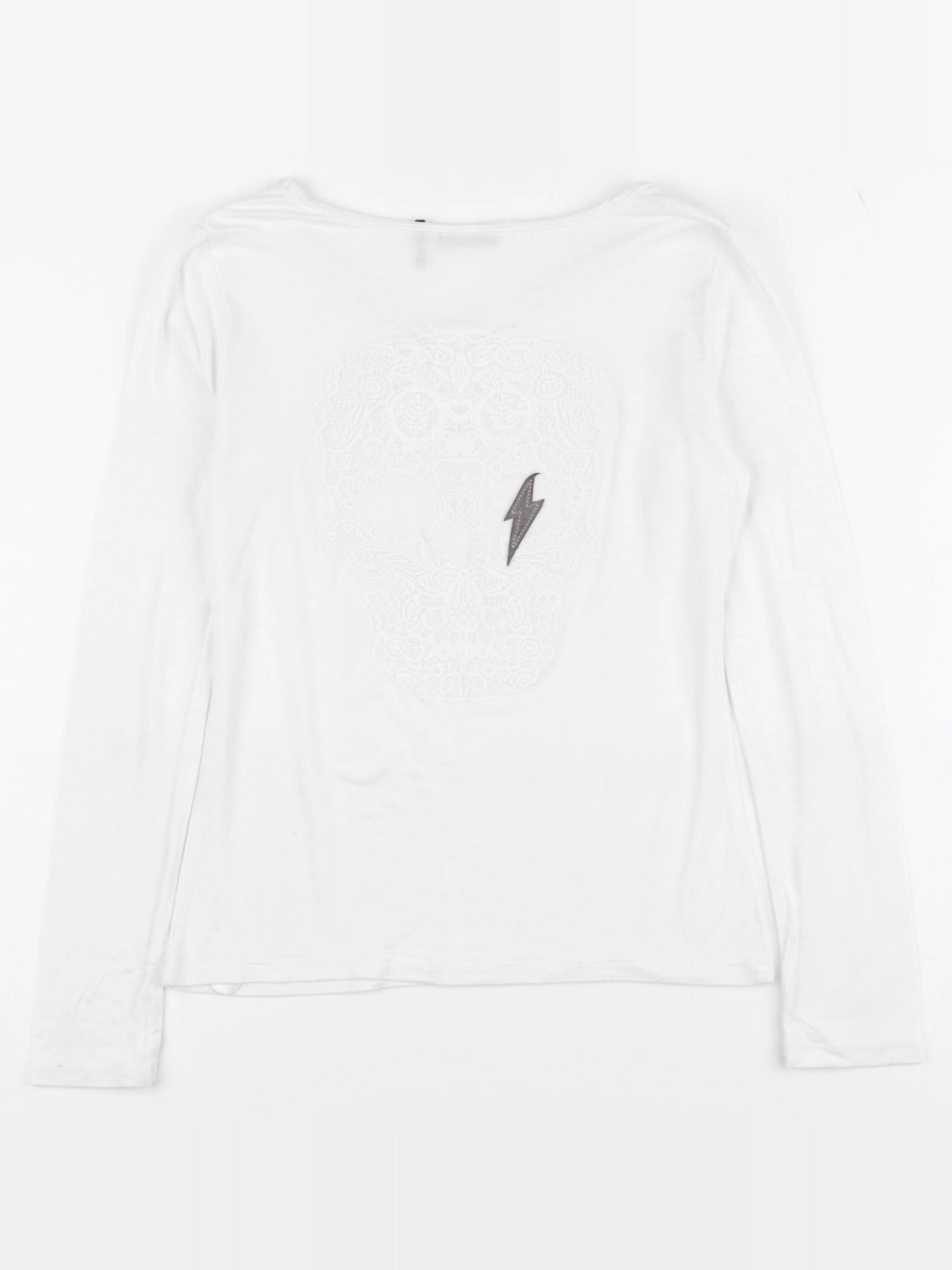 IKKS - tee-shirt imprimé au dos blanc - 10 ans
