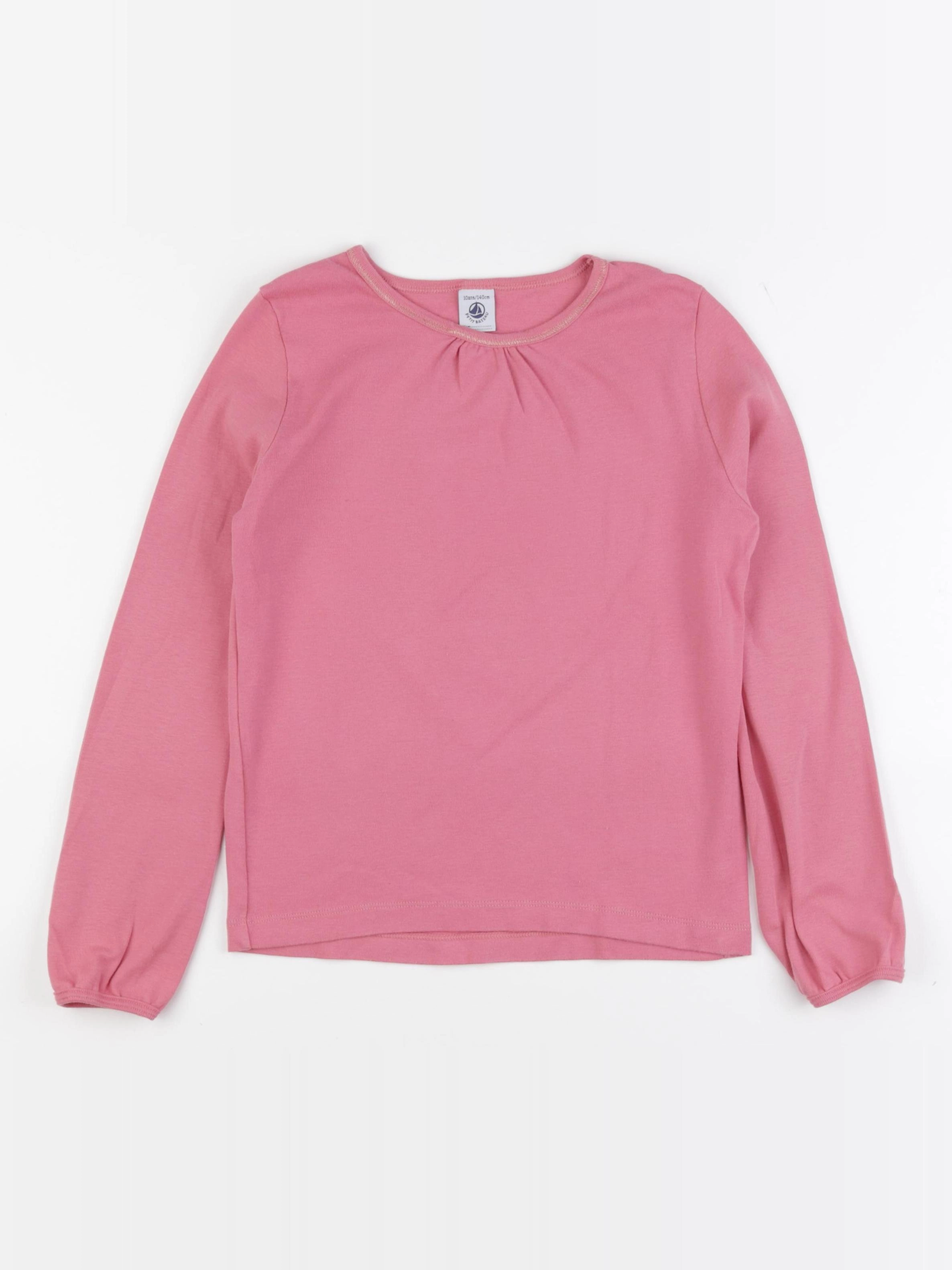 Petit Bateau - tee-shirt rose - 10 ans