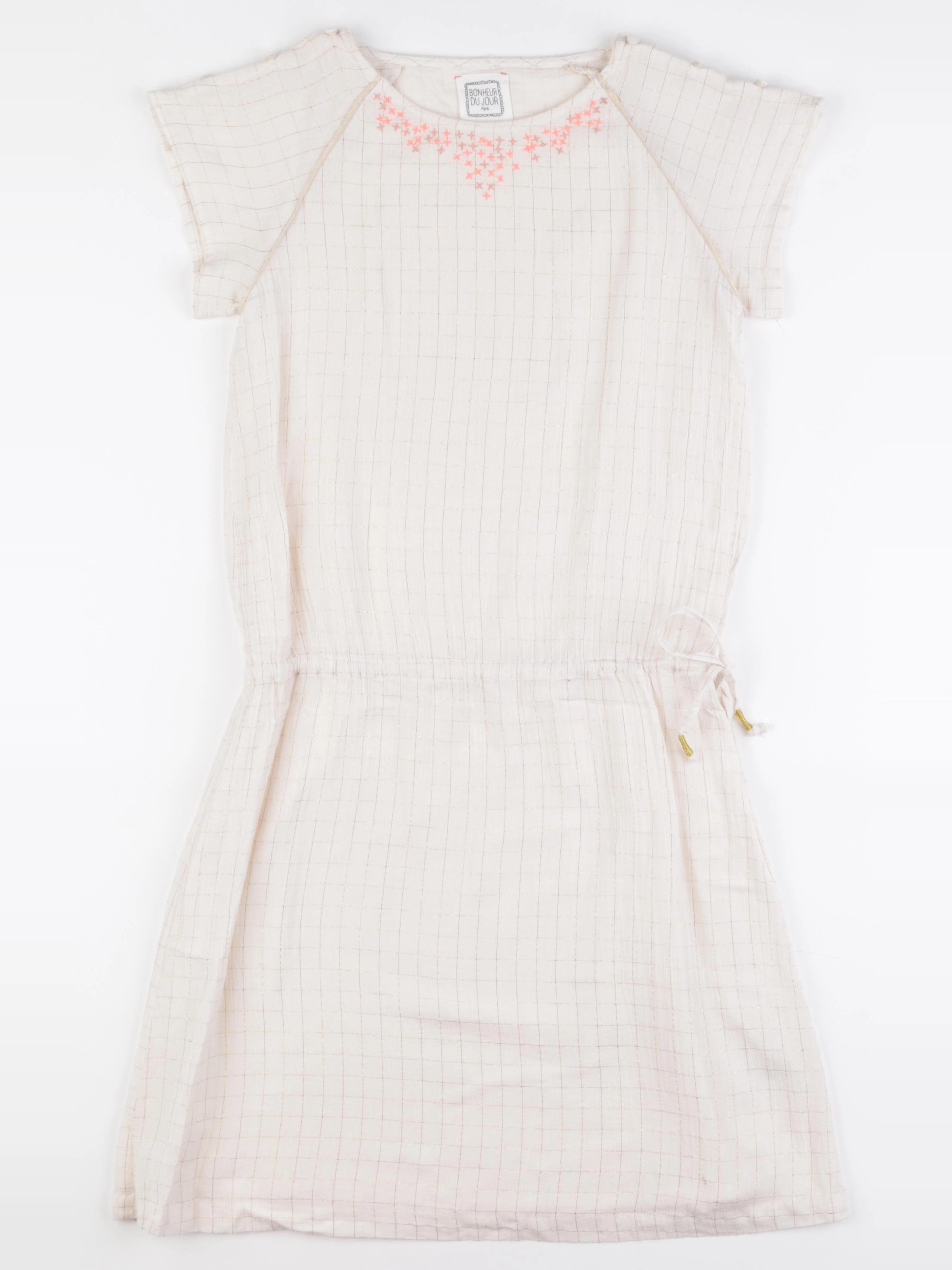 Bonheur du jour - robe beige, or - 12 ans