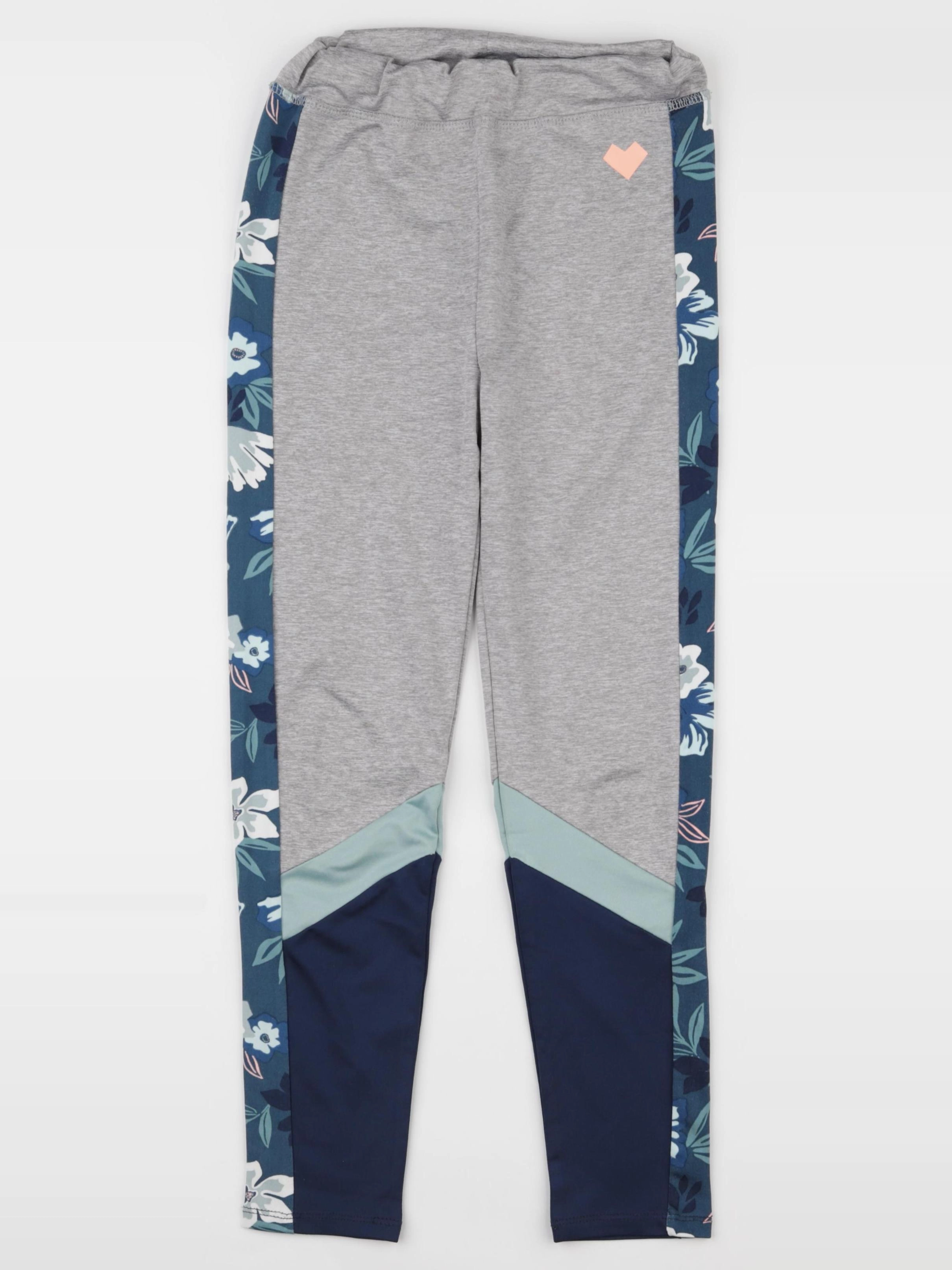 Vertbaudet - legging gris, bleu - 8 ans