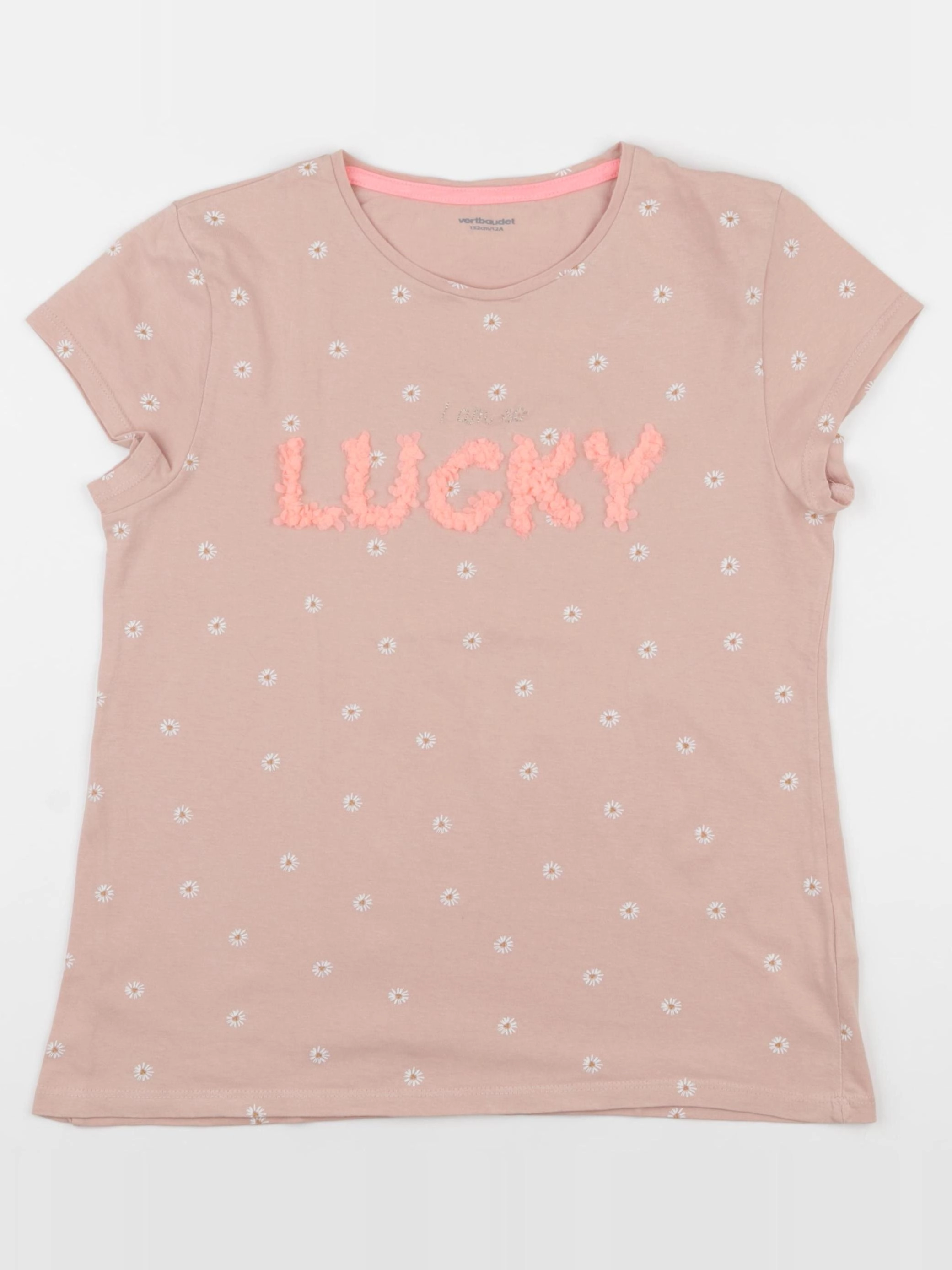Vertbaudet - tee-shirt rose - 12 ans