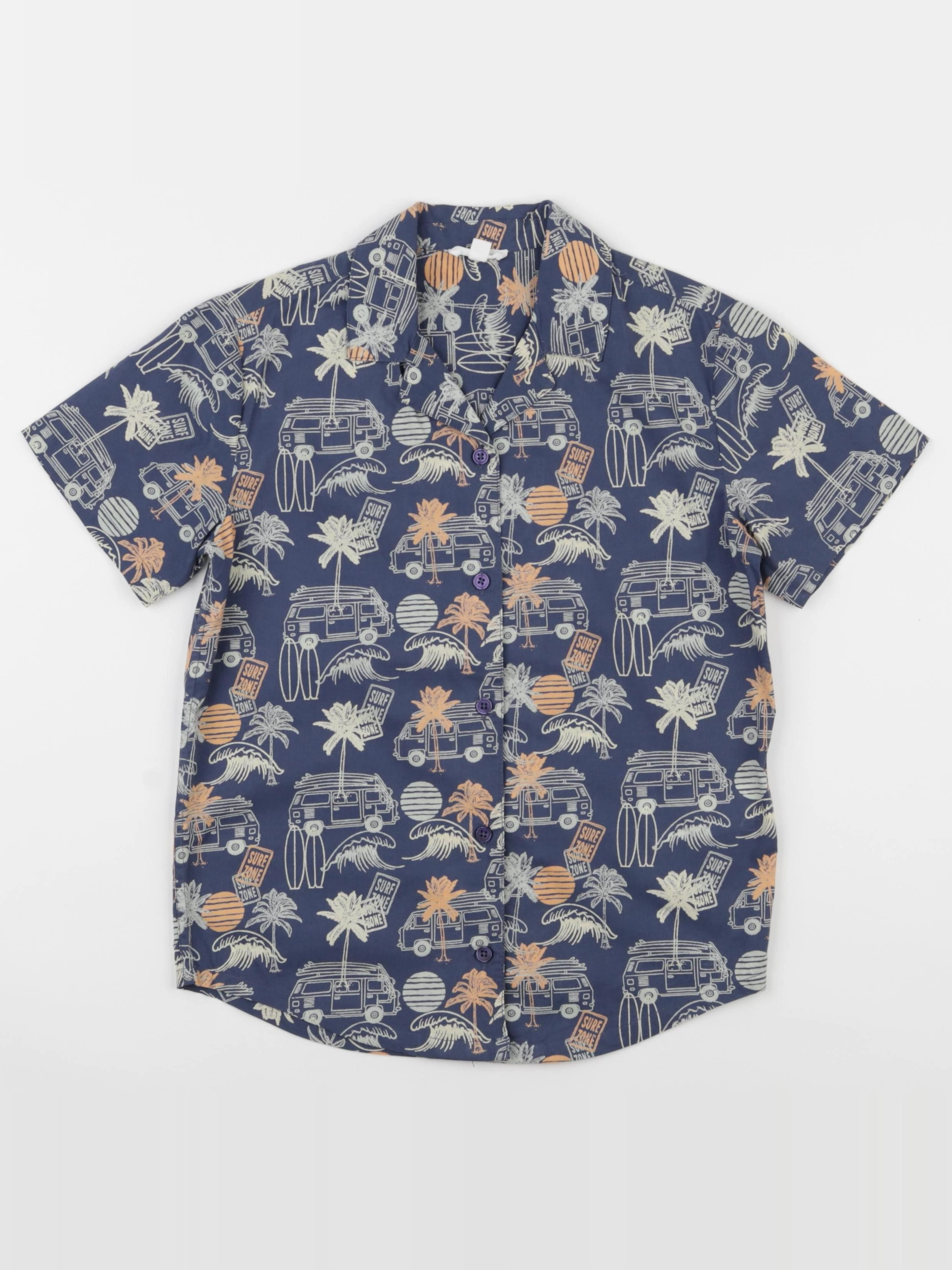 Vertbaudet - chemise bleu - 8 ans