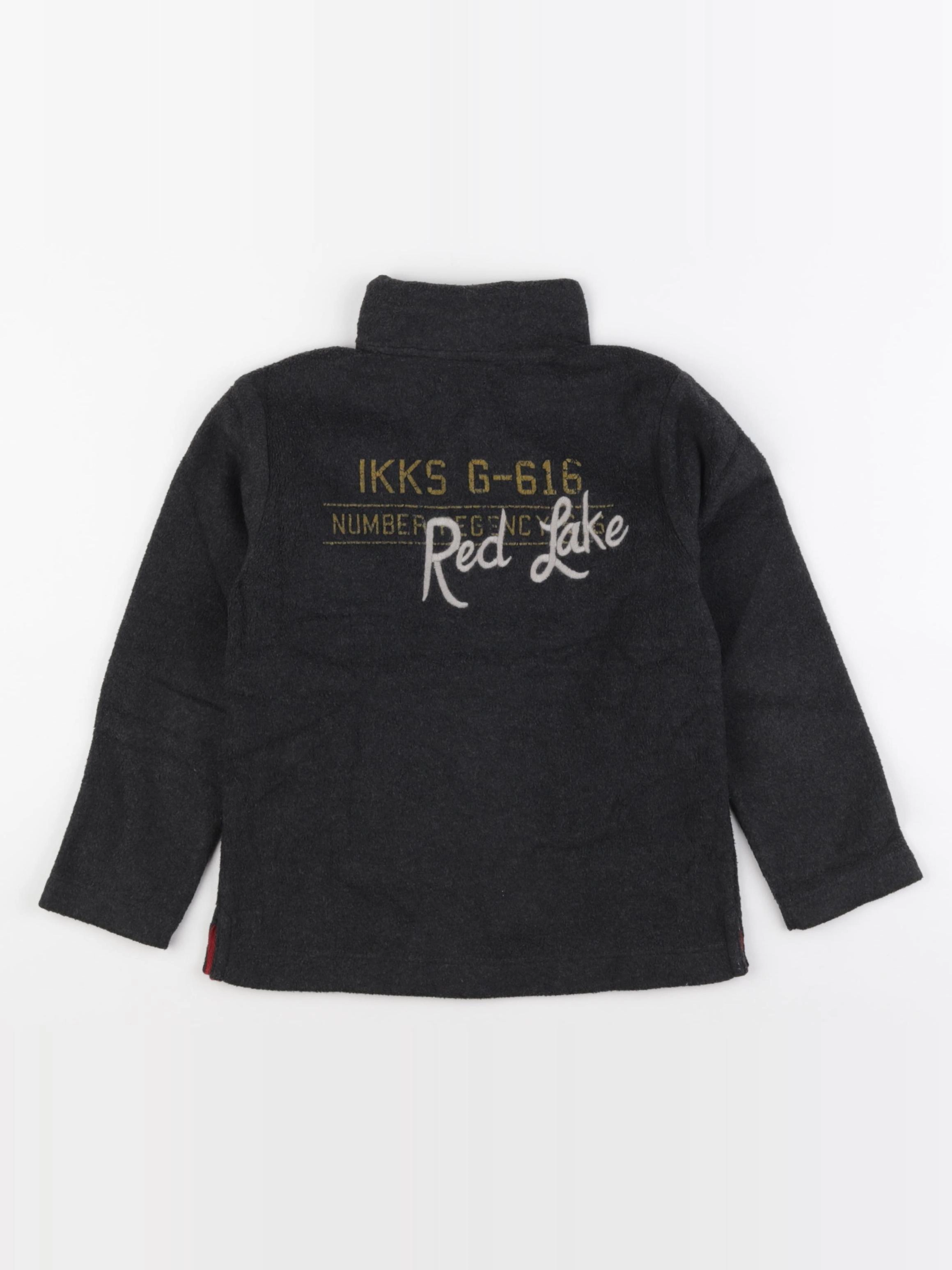 IKKS - polaire imprimé au dos gris - 5 ans