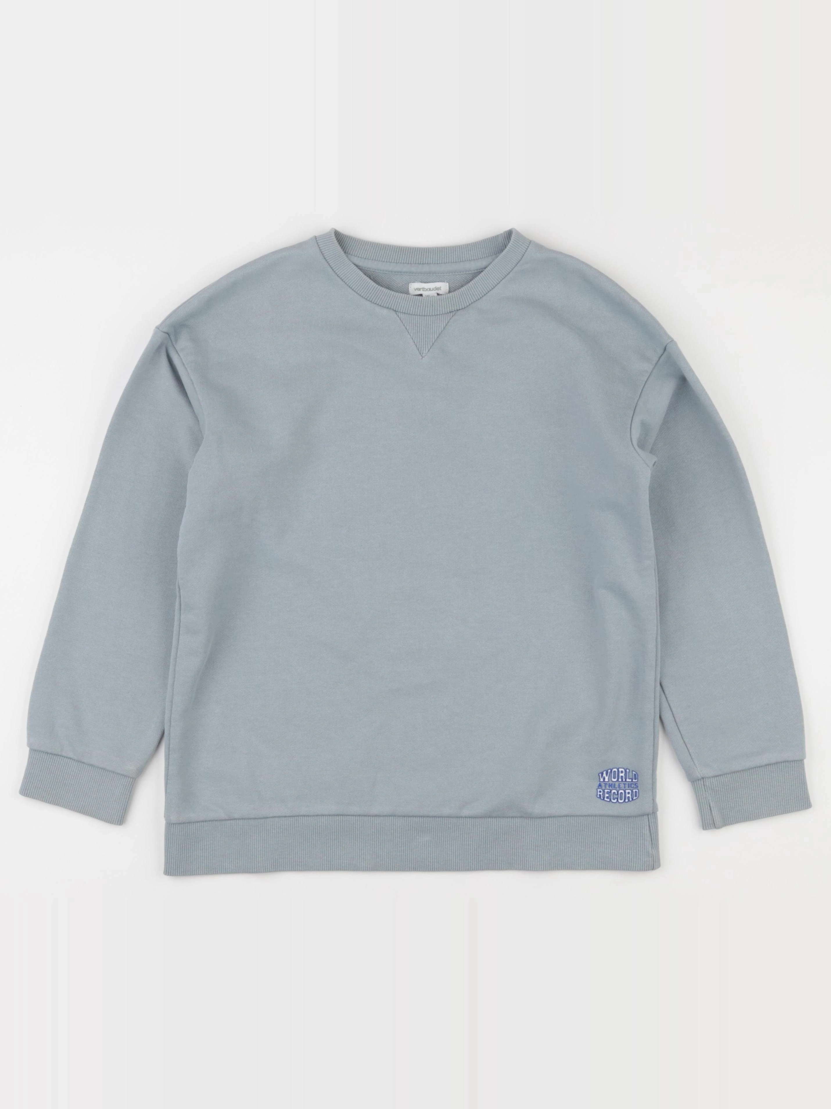 Vertbaudet - sweat bleu - 10 ans
