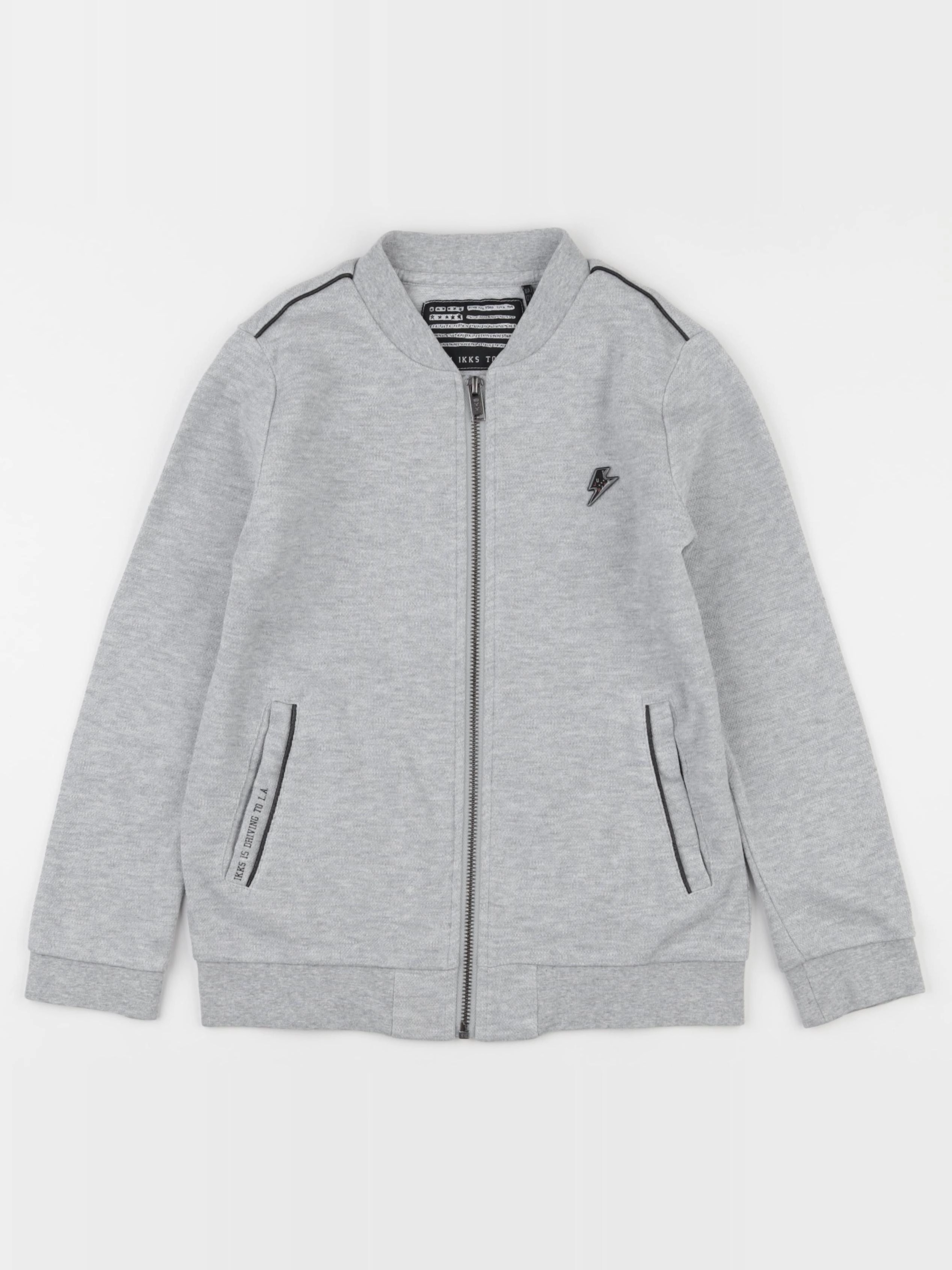 IKKS - sweat imprimé au dos gris - 8 ans