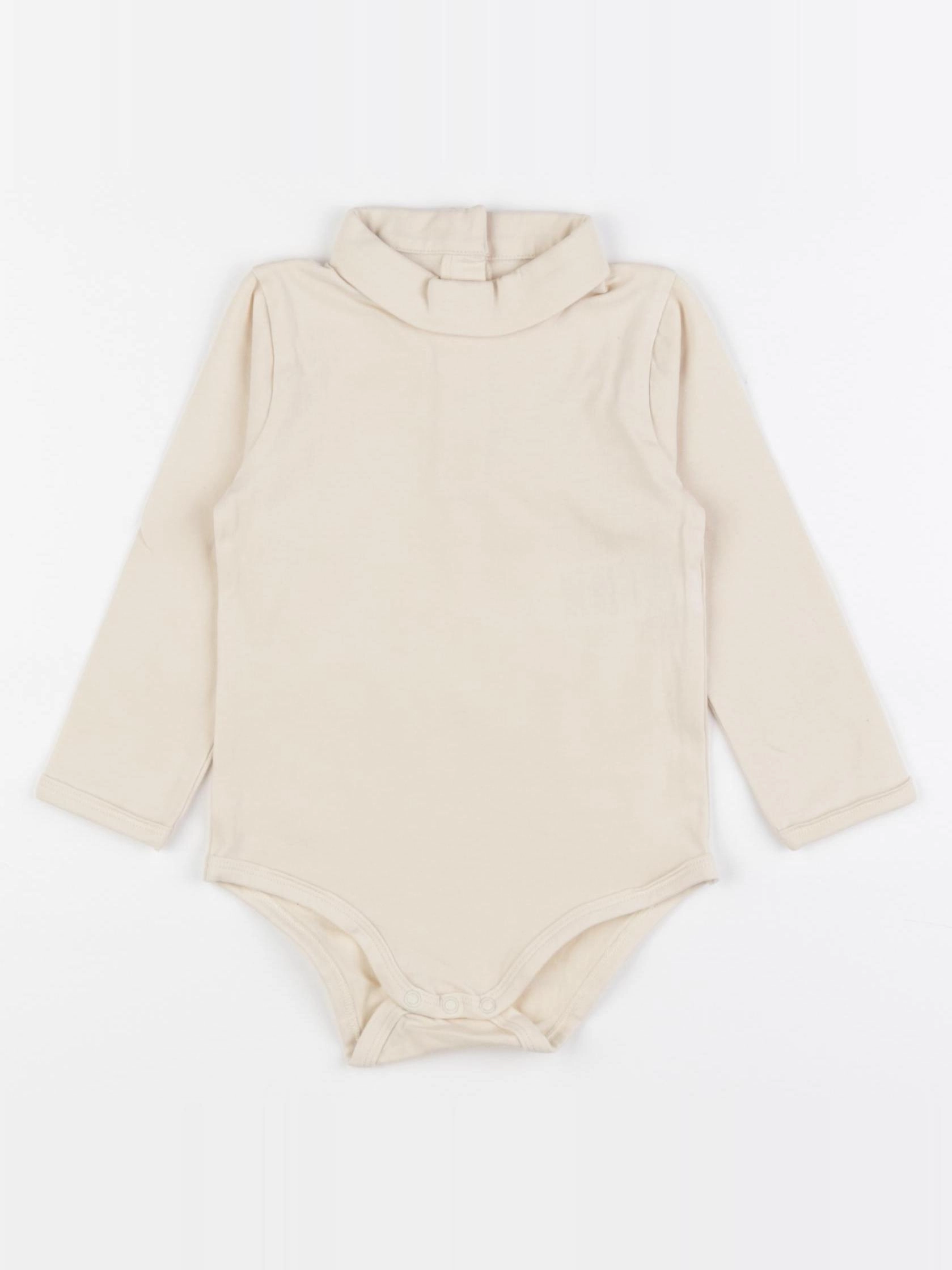 Vertbaudet - body à col beige - 18 mois