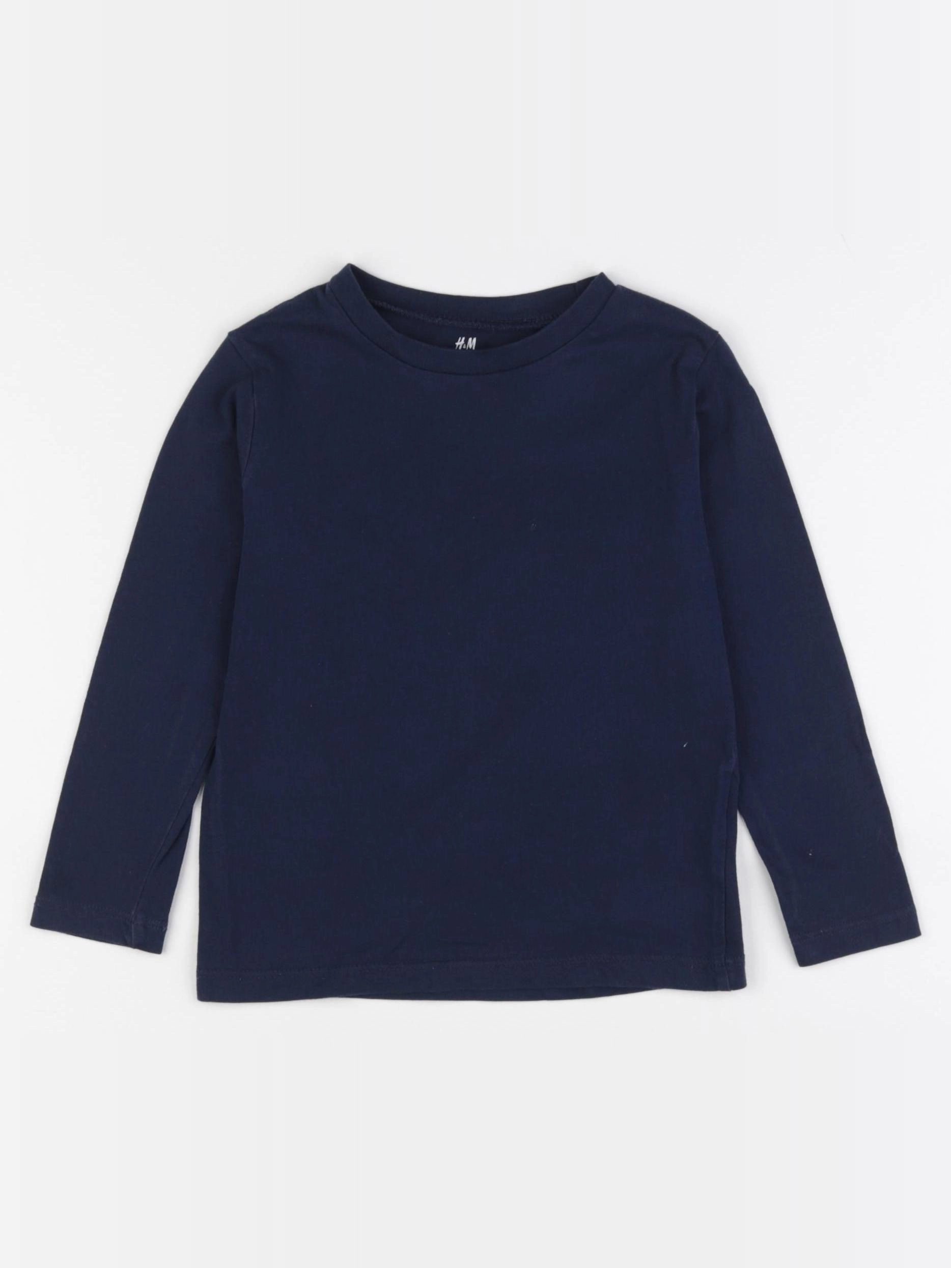 H&M - tee-shirt bleu - 2/4 ans