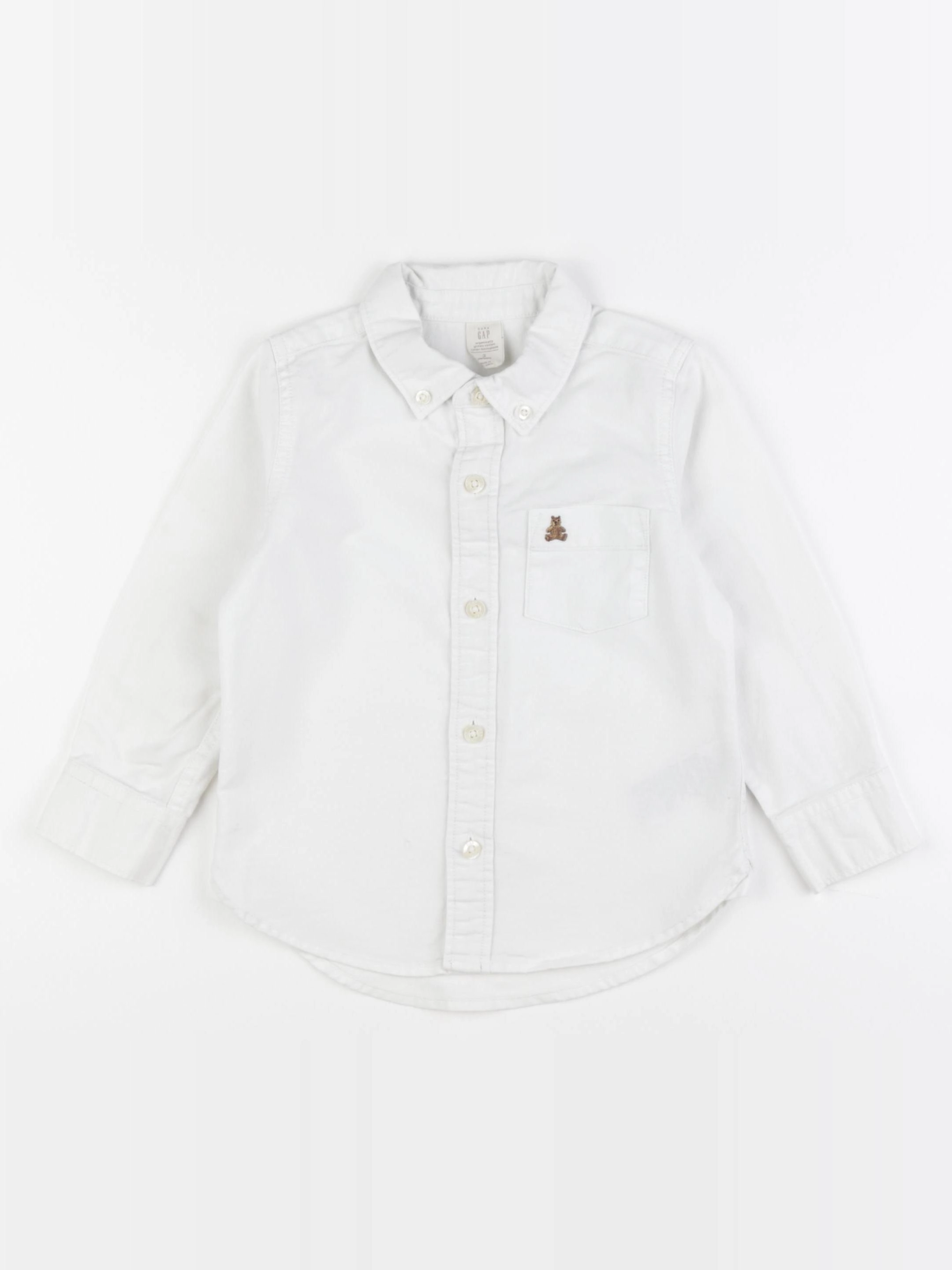 GAP - chemise blanc - 3 ans