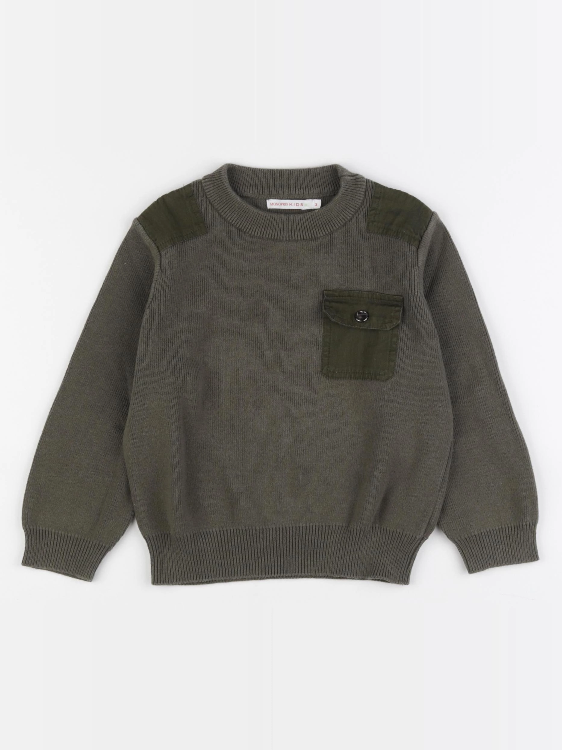Monoprix - pull vert - 3 ans