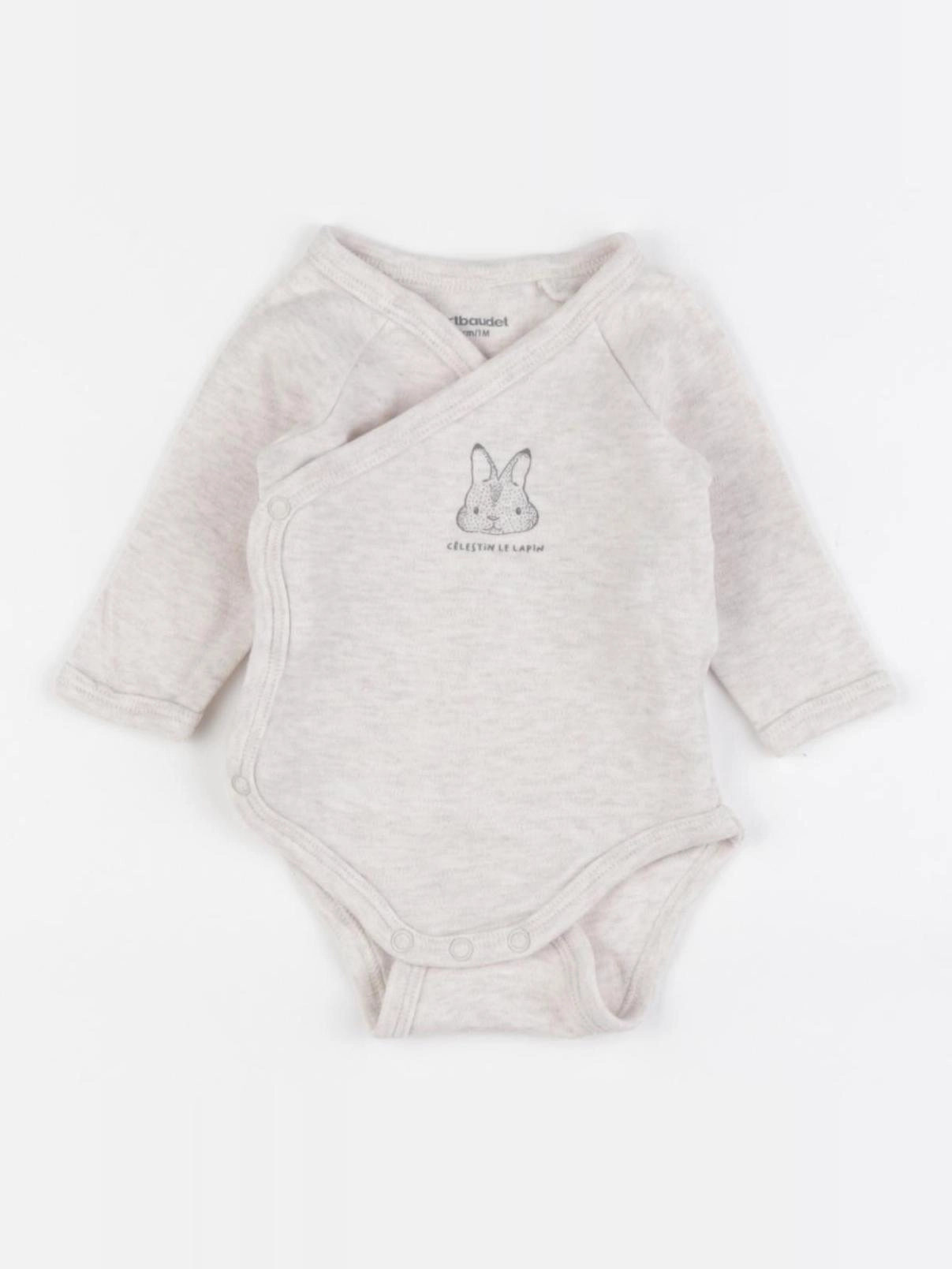 Vertbaudet - body beige - 1 mois