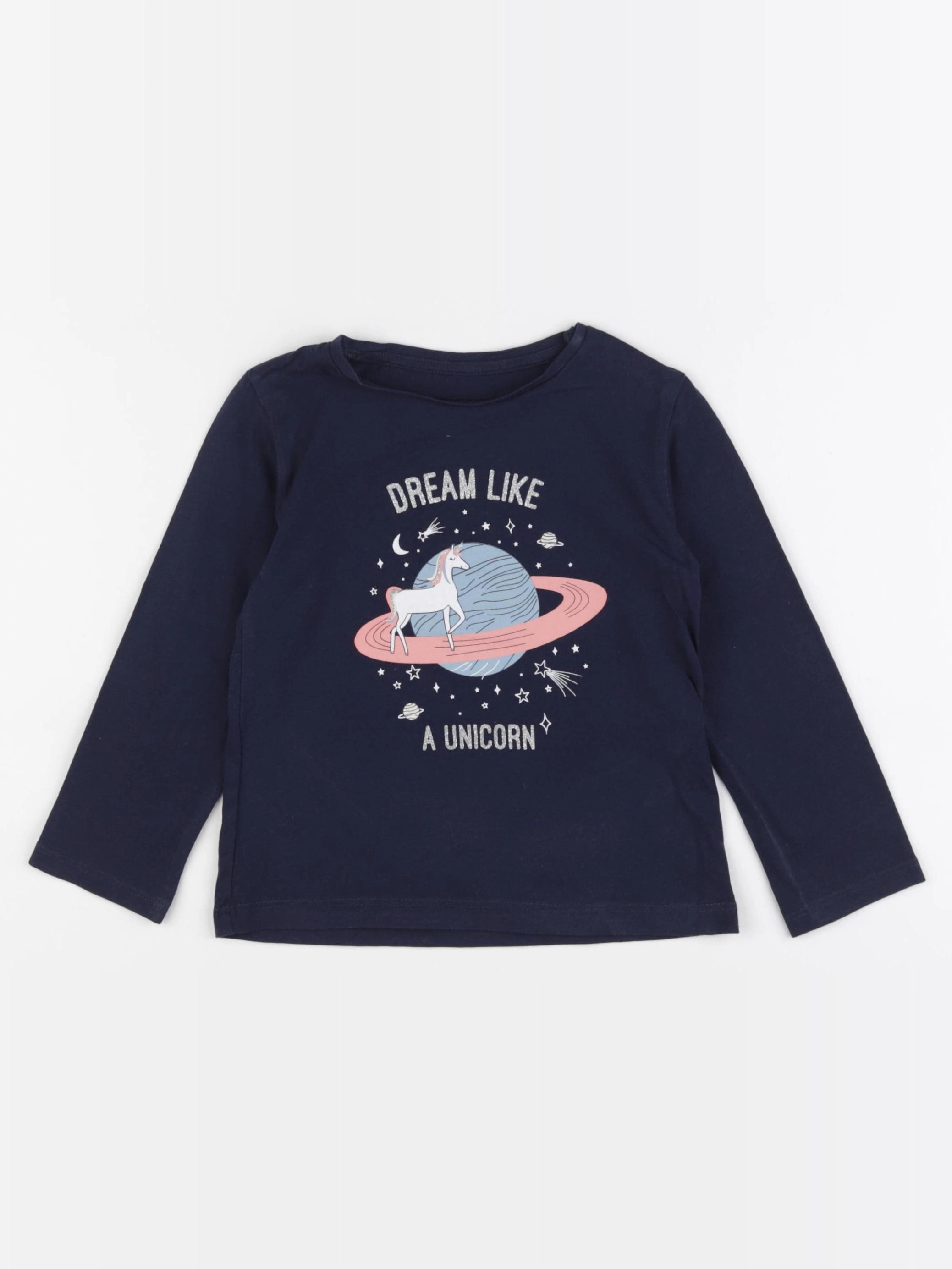 Vertbaudet - tee-shirt bleu - 3 ans