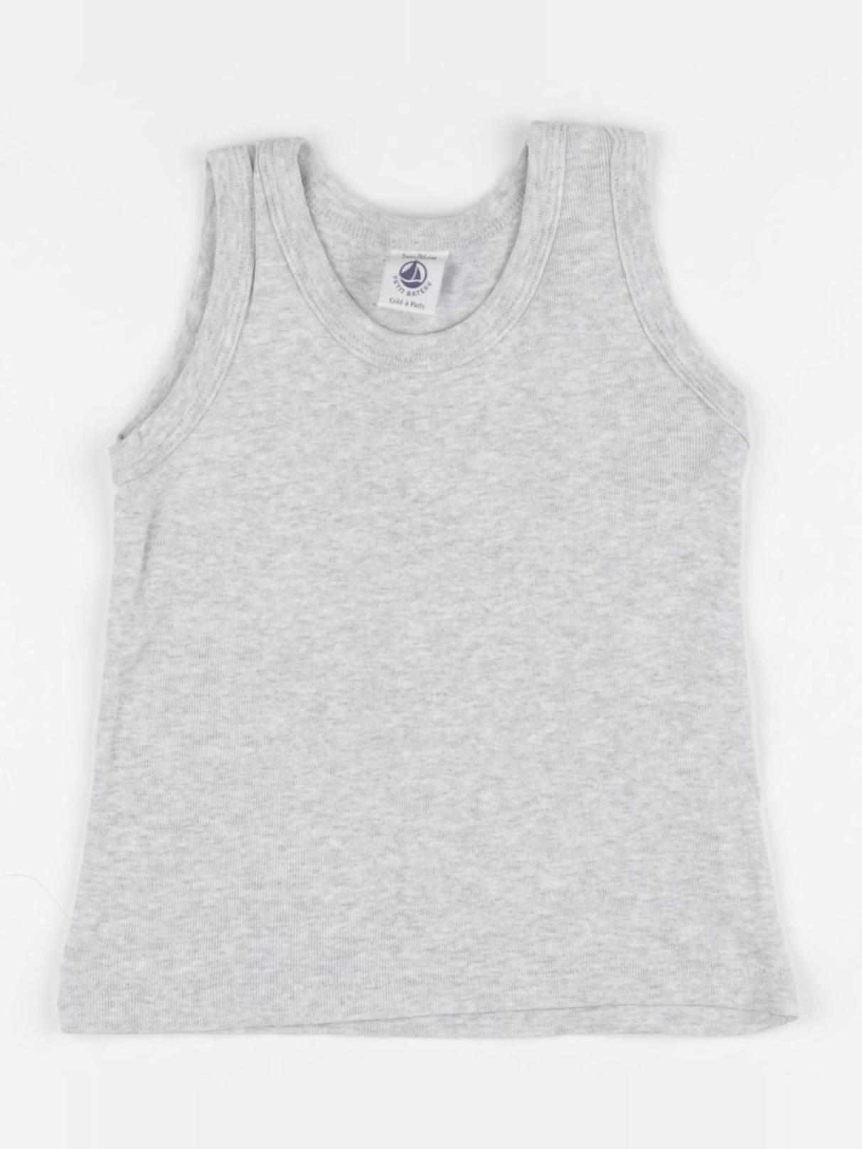 Petit Bateau - débardeur gris - 2 ans