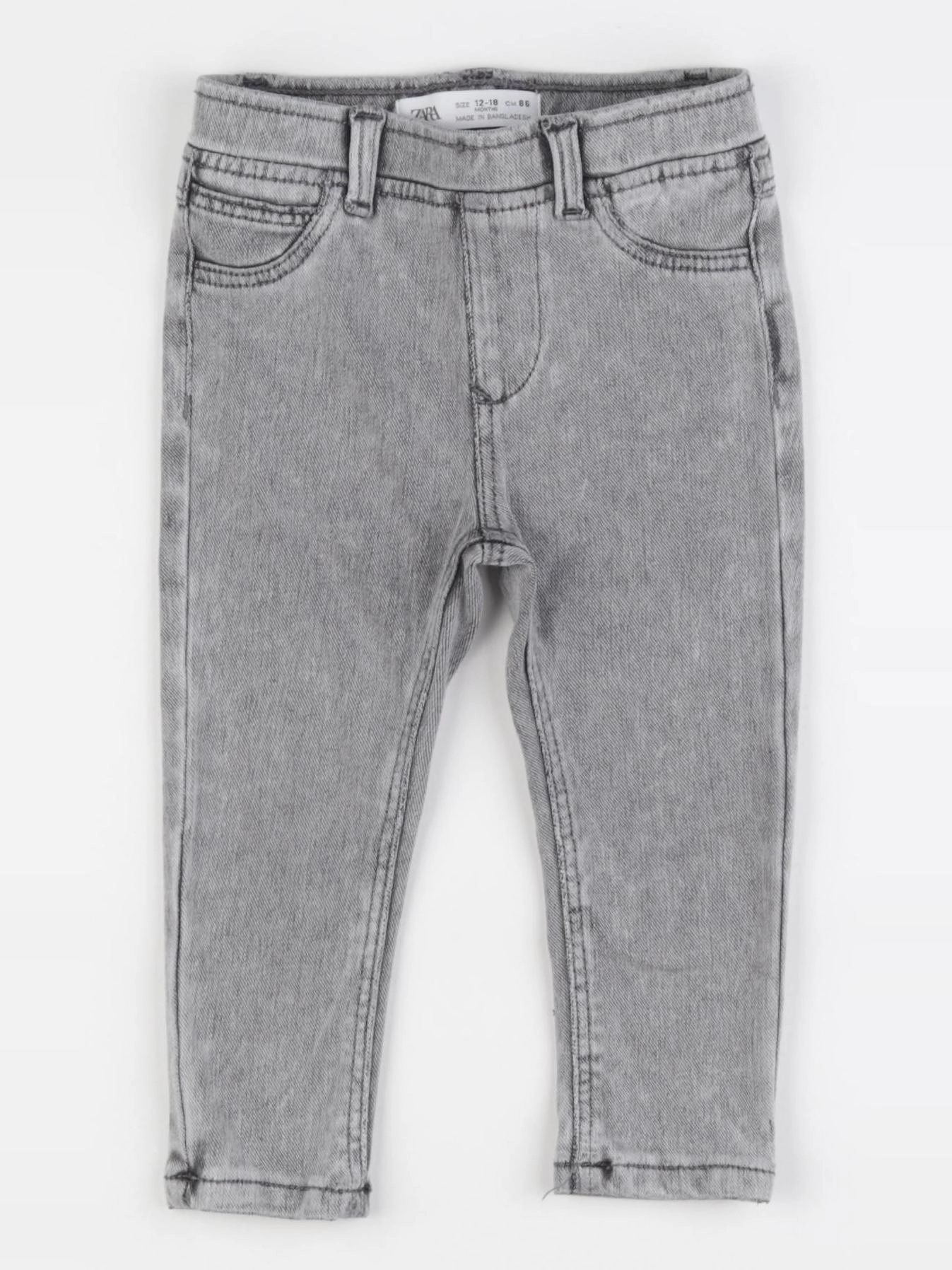 Zara - jegging gris - 12/18 mois