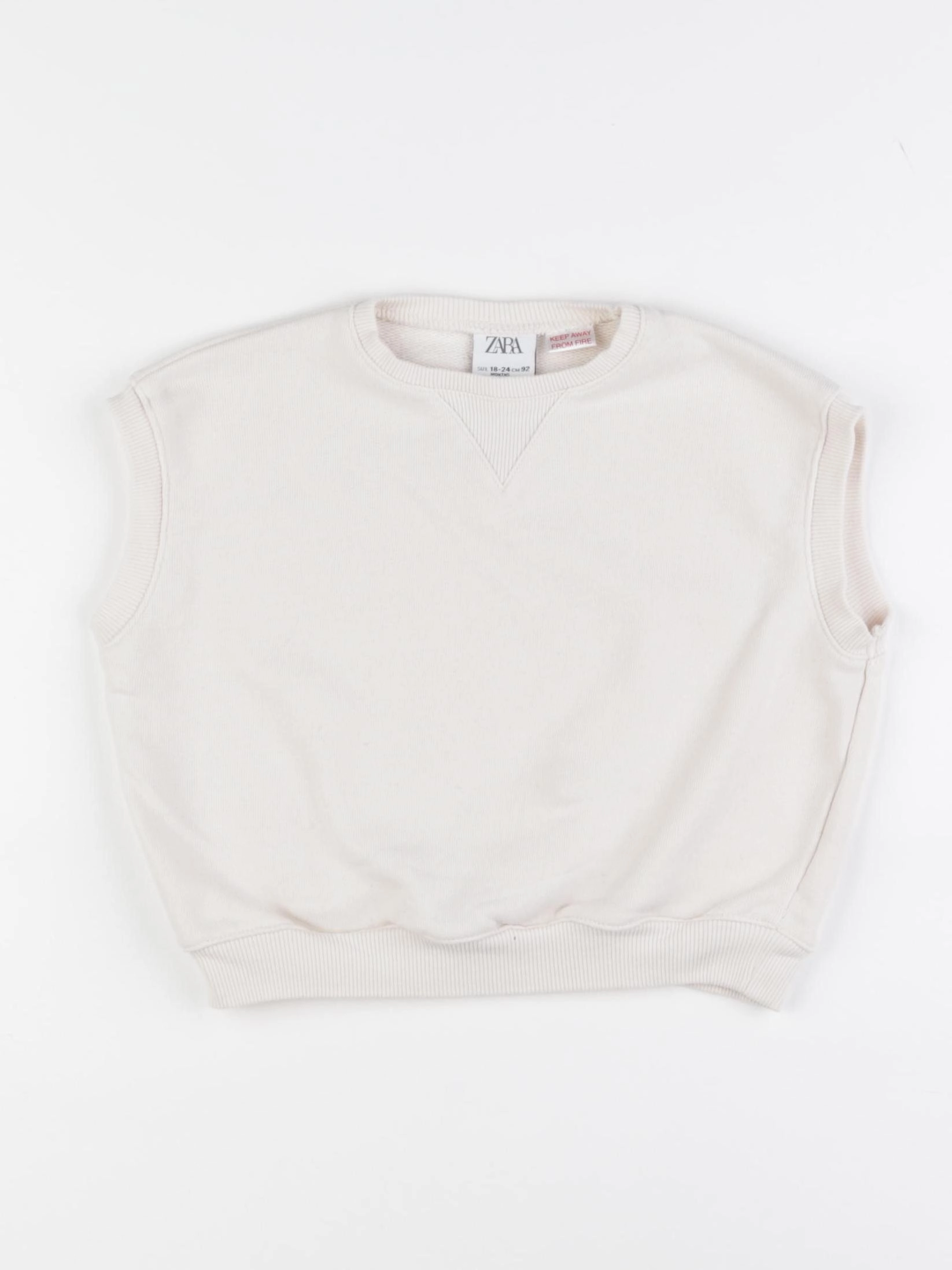 Zara - pull beige - 18/24 mois