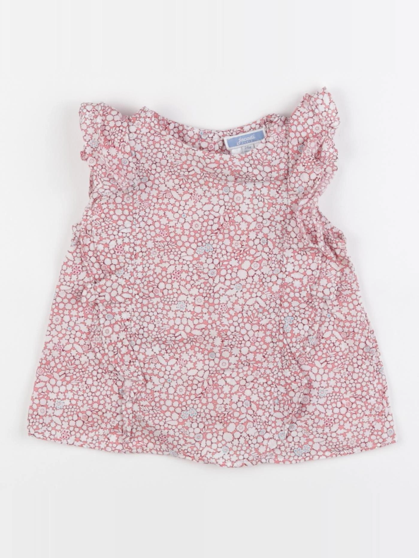 Jacadi - blouse blanc, rose - 24 mois