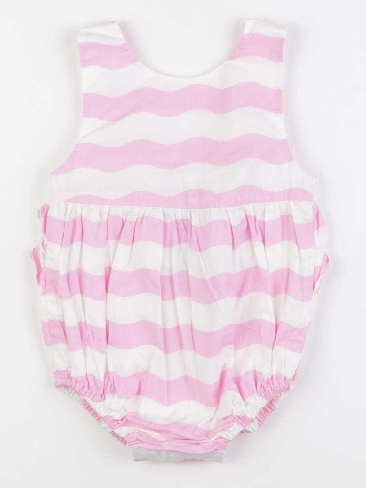 Jacadi - combinaison blanc, rose - 12 mois