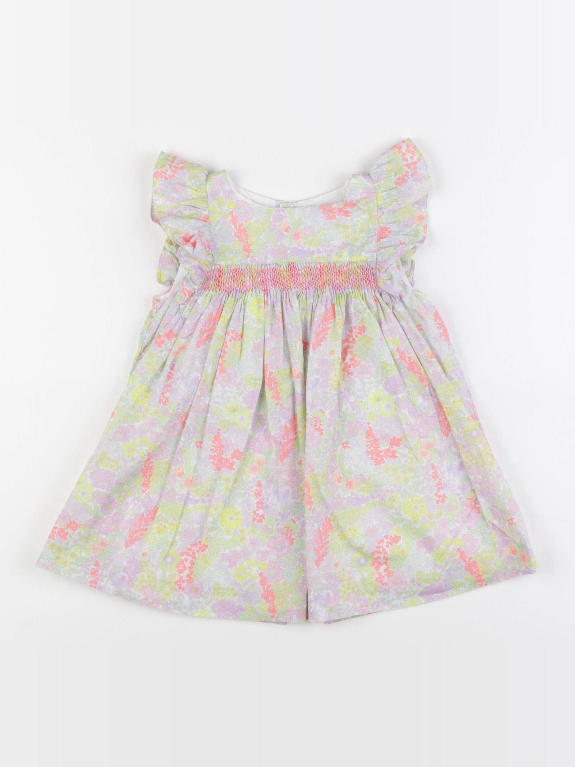 Jacadi - robe liberty multicolore - 18 mois