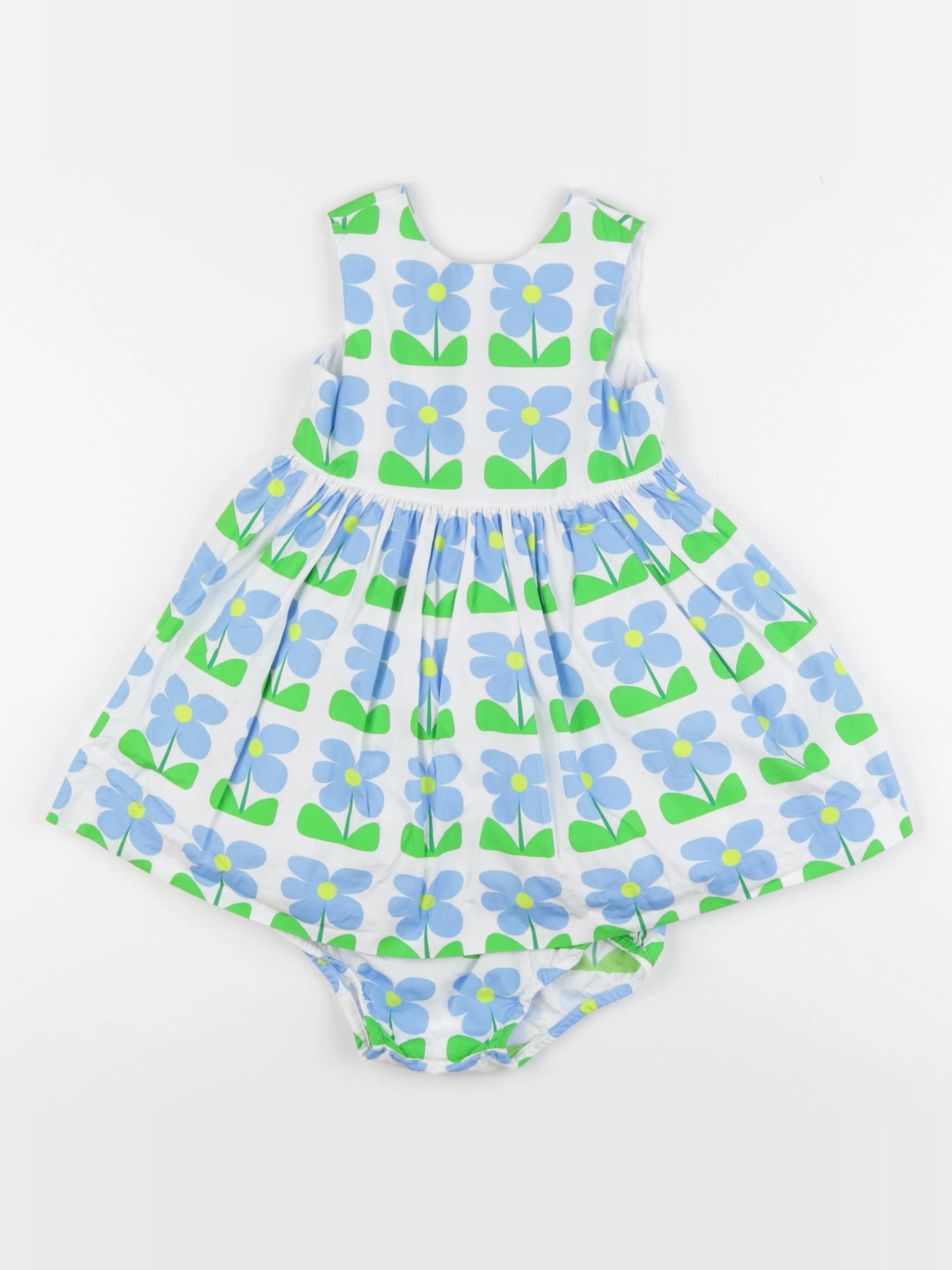 Jacadi - robe bleu, vert - 24 mois