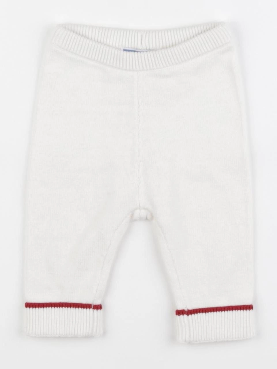 Jacadi - legging blanc, rouge - 3 mois