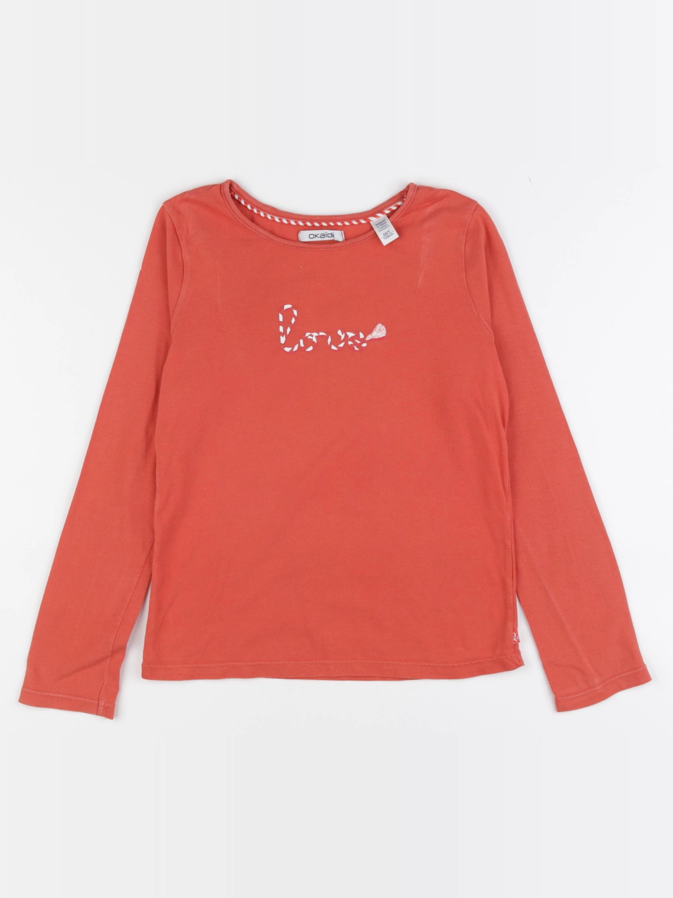 Okaidi - tee-shirt orange - 8 ans