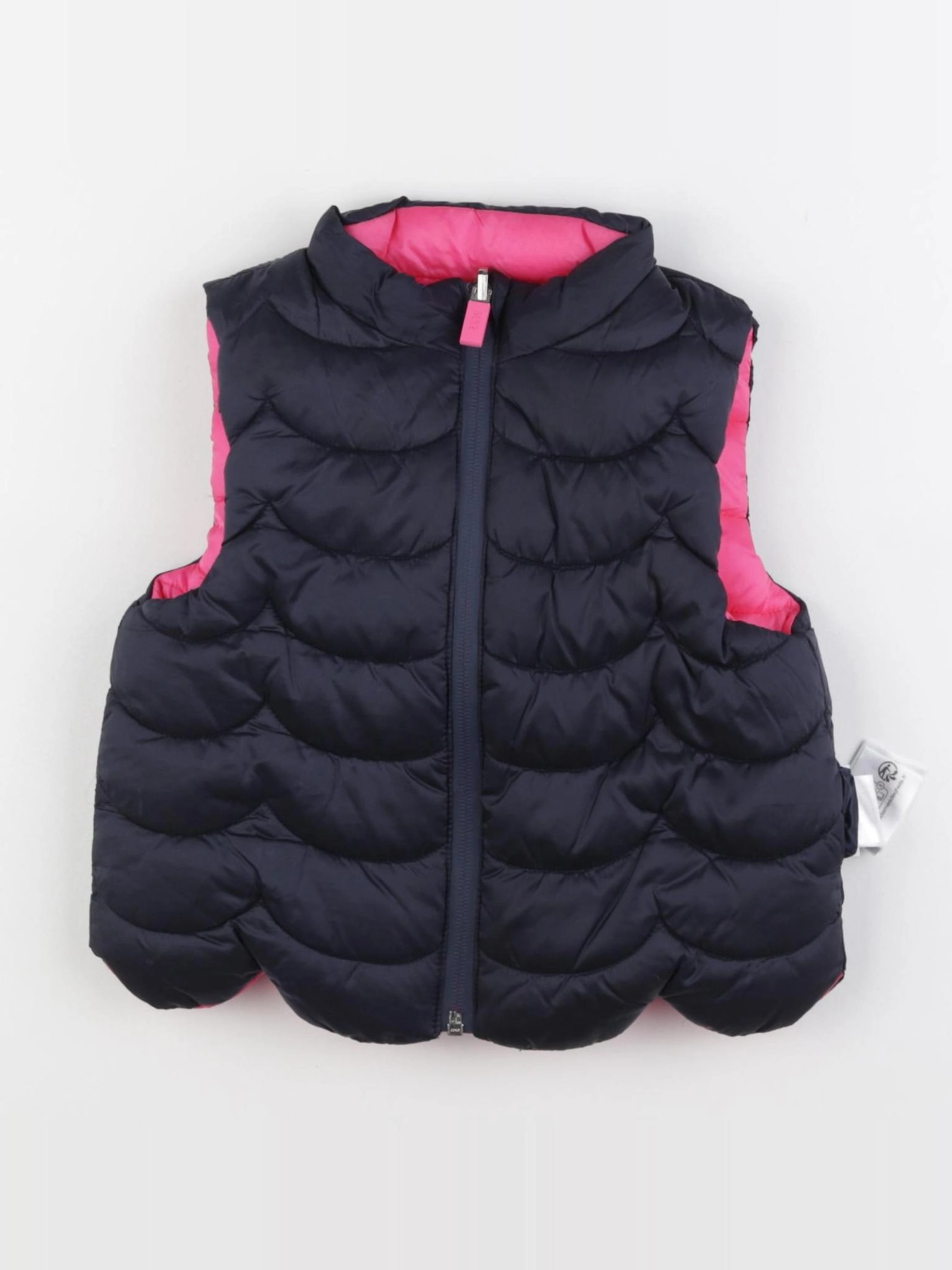 Jacadi - doudoune réversible bleu, rose - 24 mois