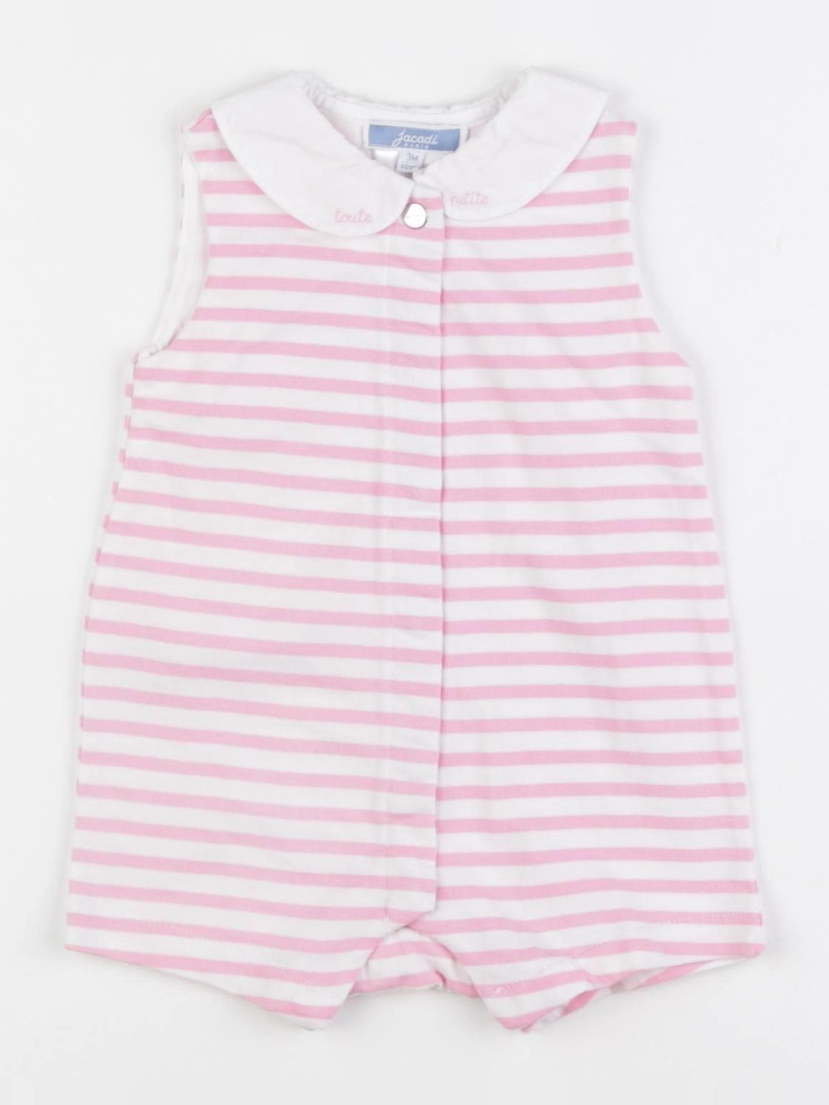 Jacadi - combinaison rose - 3 mois