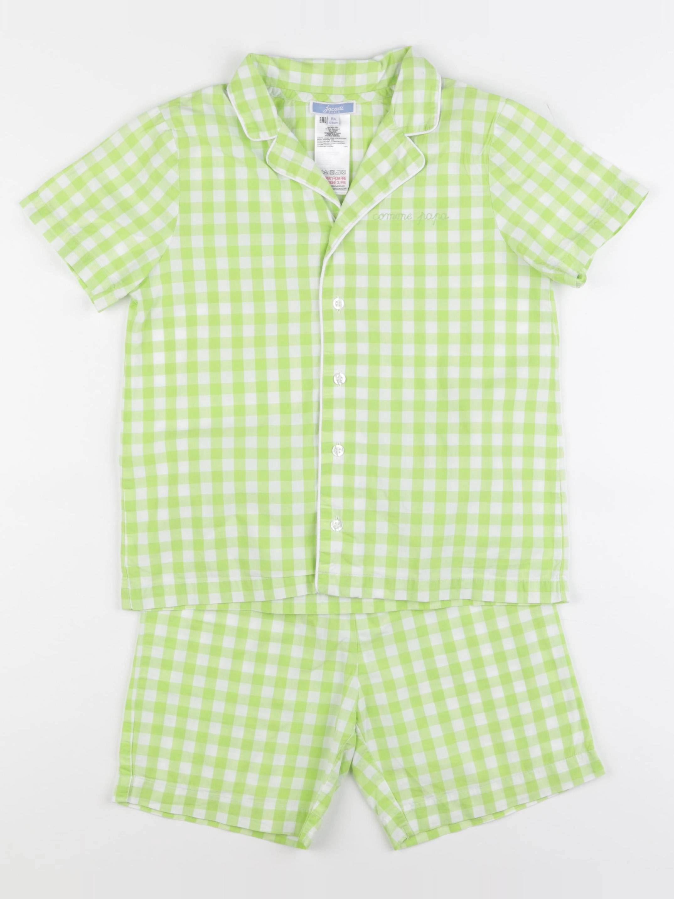 Jacadi - pyjama coton vert - 8 ans
