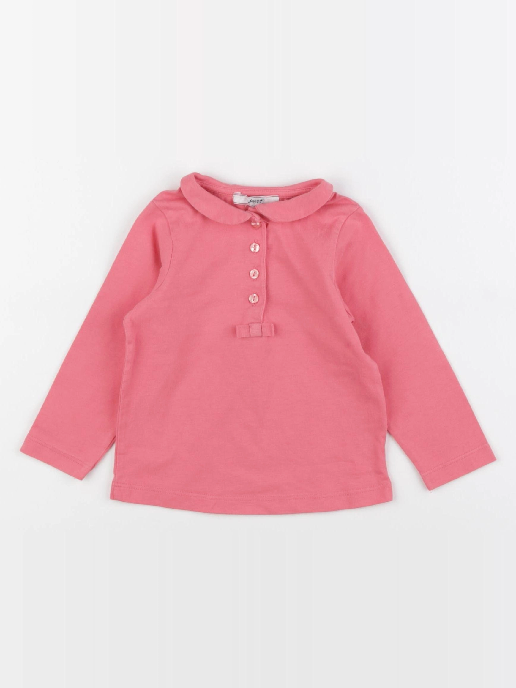 Jacadi - tee-shirt rose - 12 mois