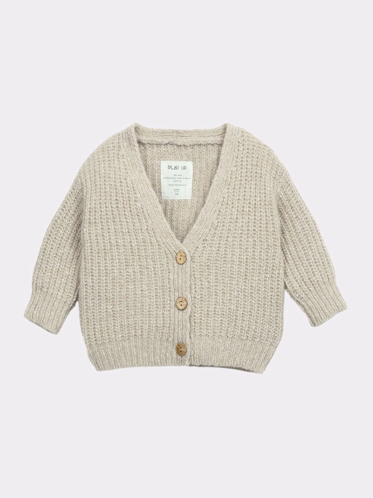 Play Up - gilet beige - 12 mois