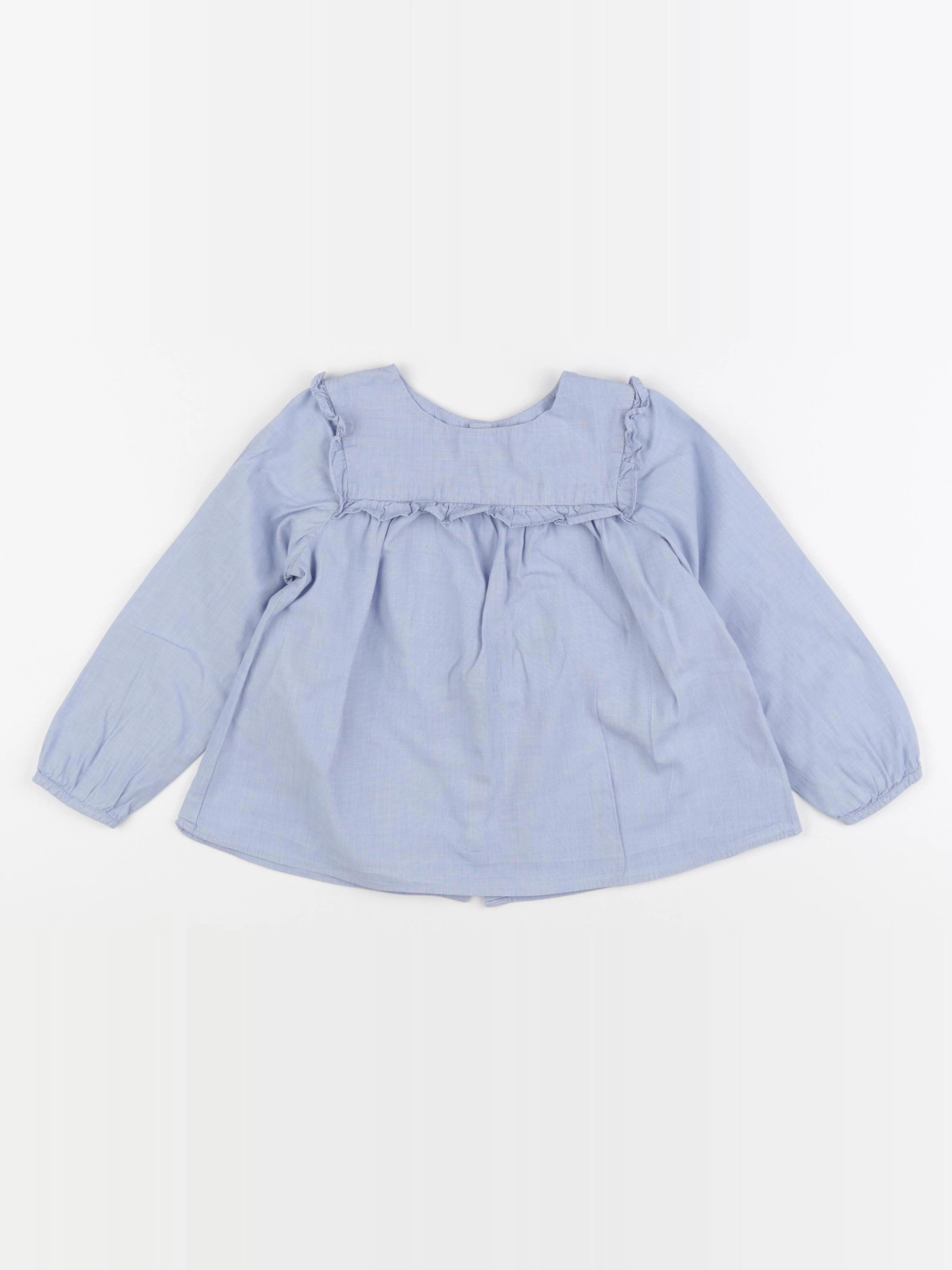 Jacadi - blouse bleu - 36 mois