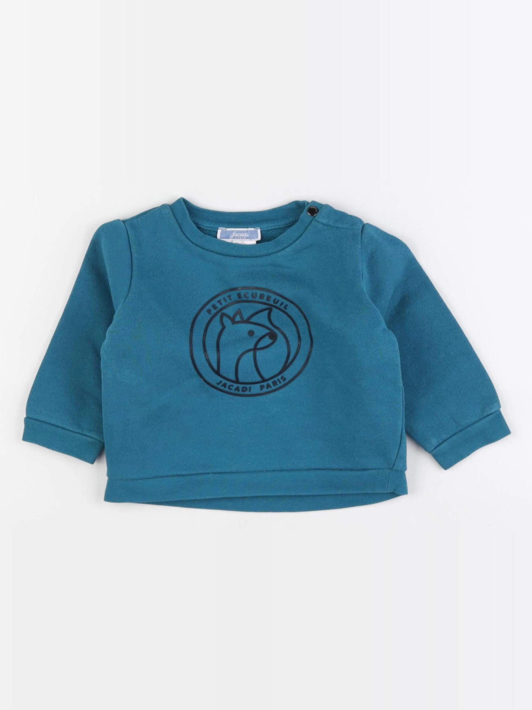 Jacadi - sweat bleu - 12 mois