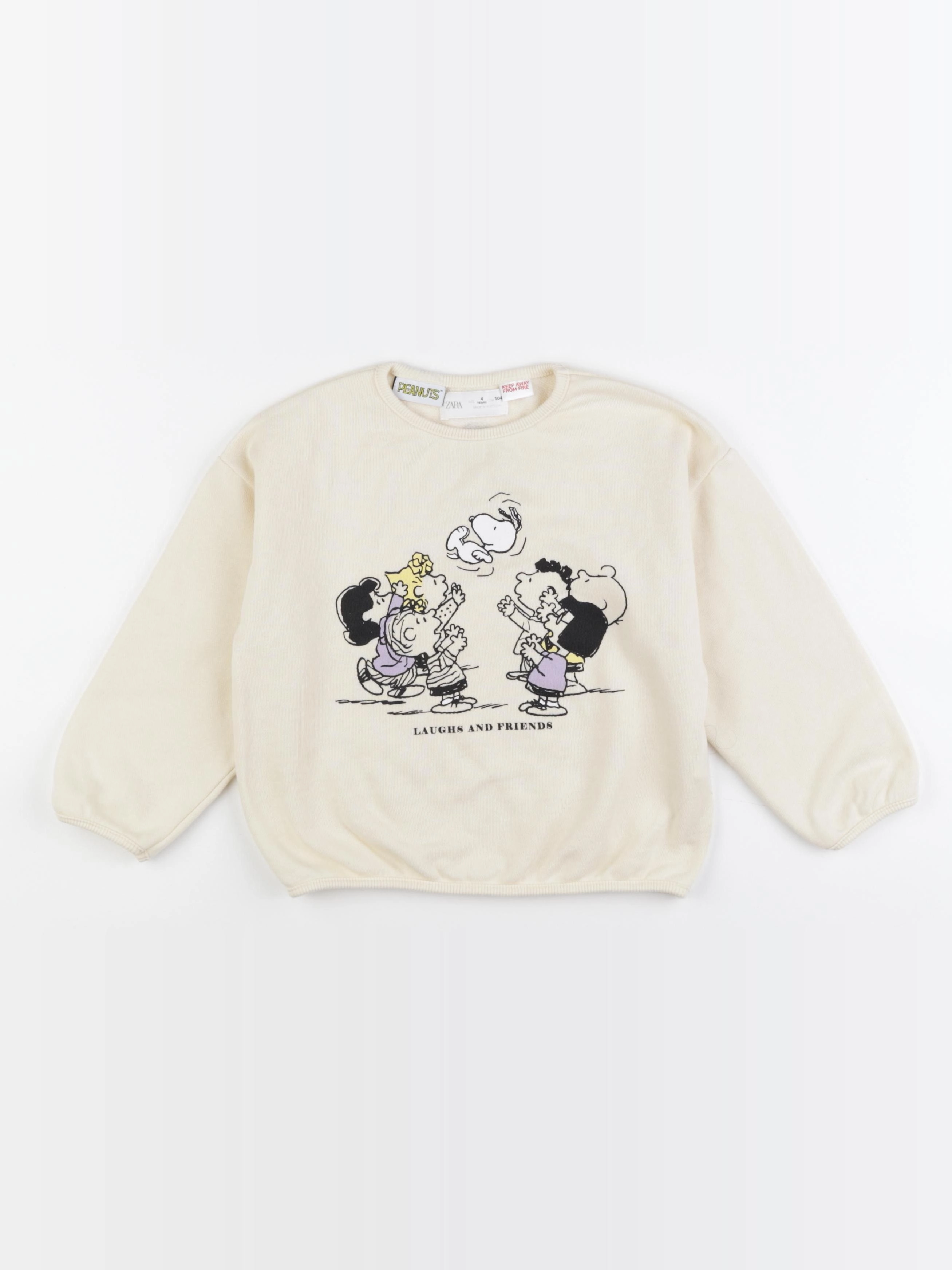 Zara - sweat beige - 4 ans