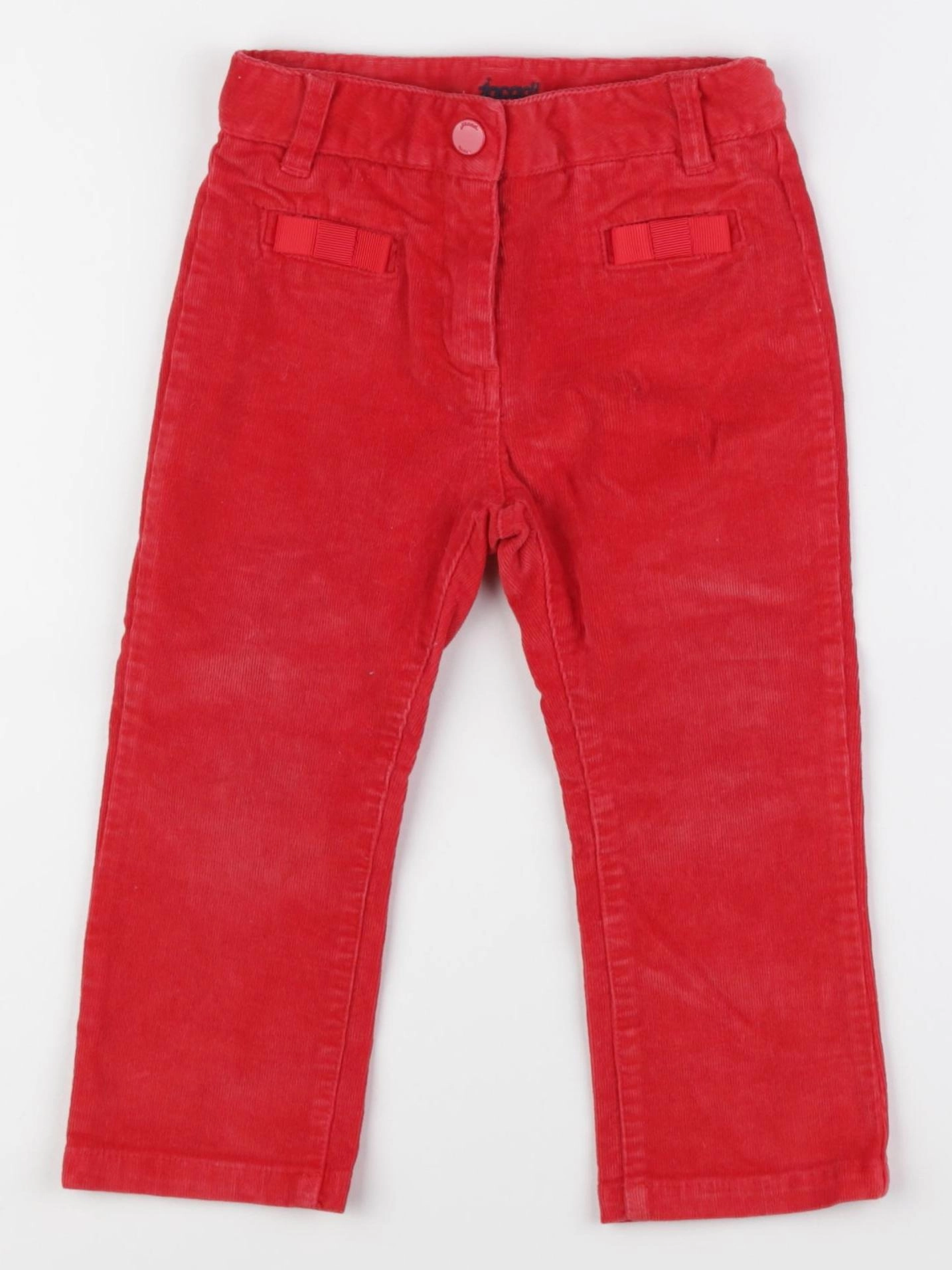 Jacadi - pantalon rouge - 24 mois