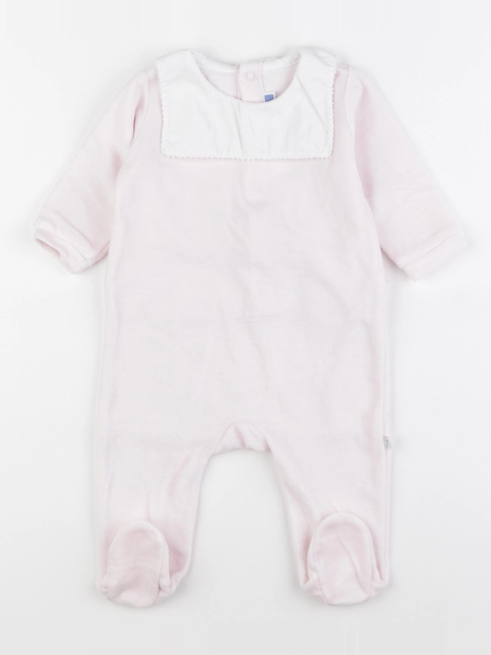Jacadi - pyjama velours rose - 6 mois