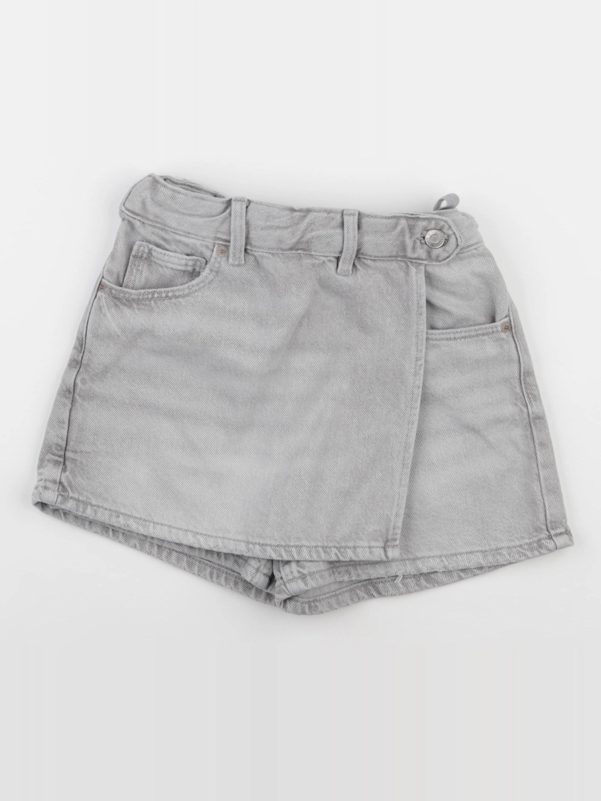 Zara - jupe short gris - 11/12 ans
