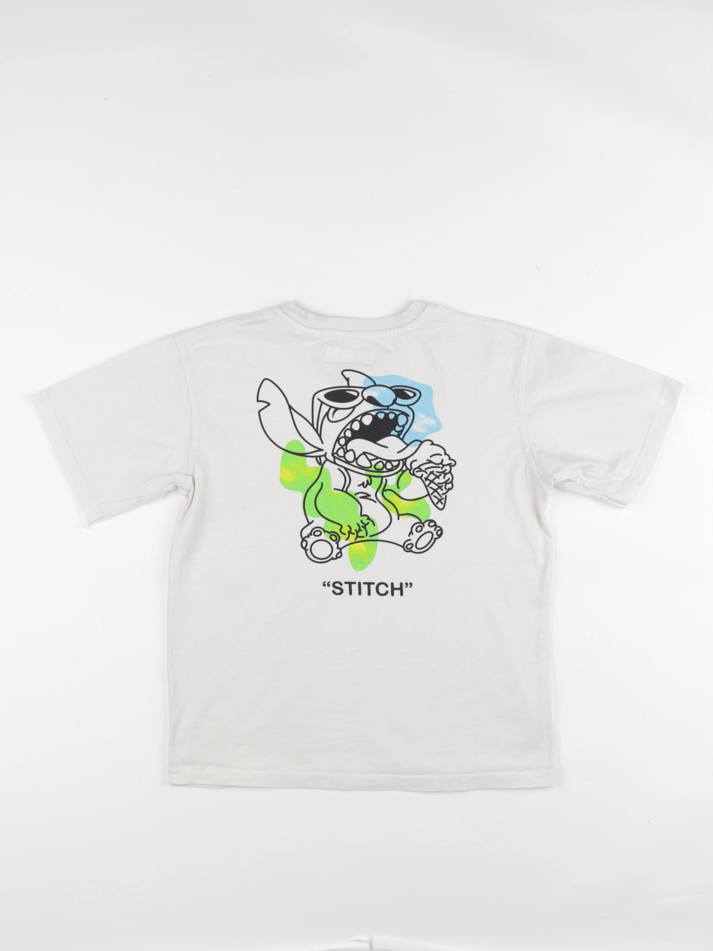 Zara - tee-shirt imprimé au dos blanc - 9/10 ans