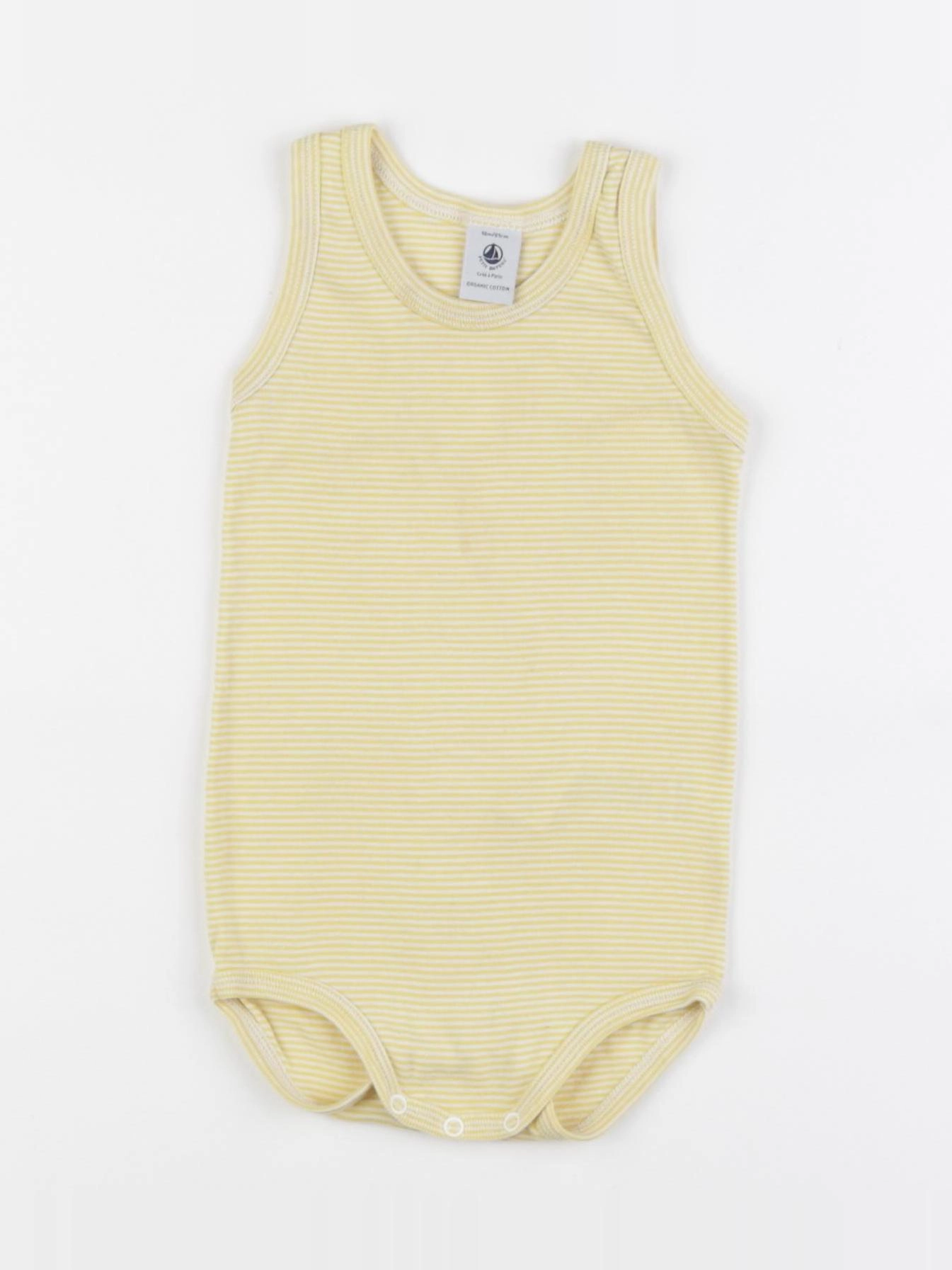 Petit Bateau - body jaune - 18 mois