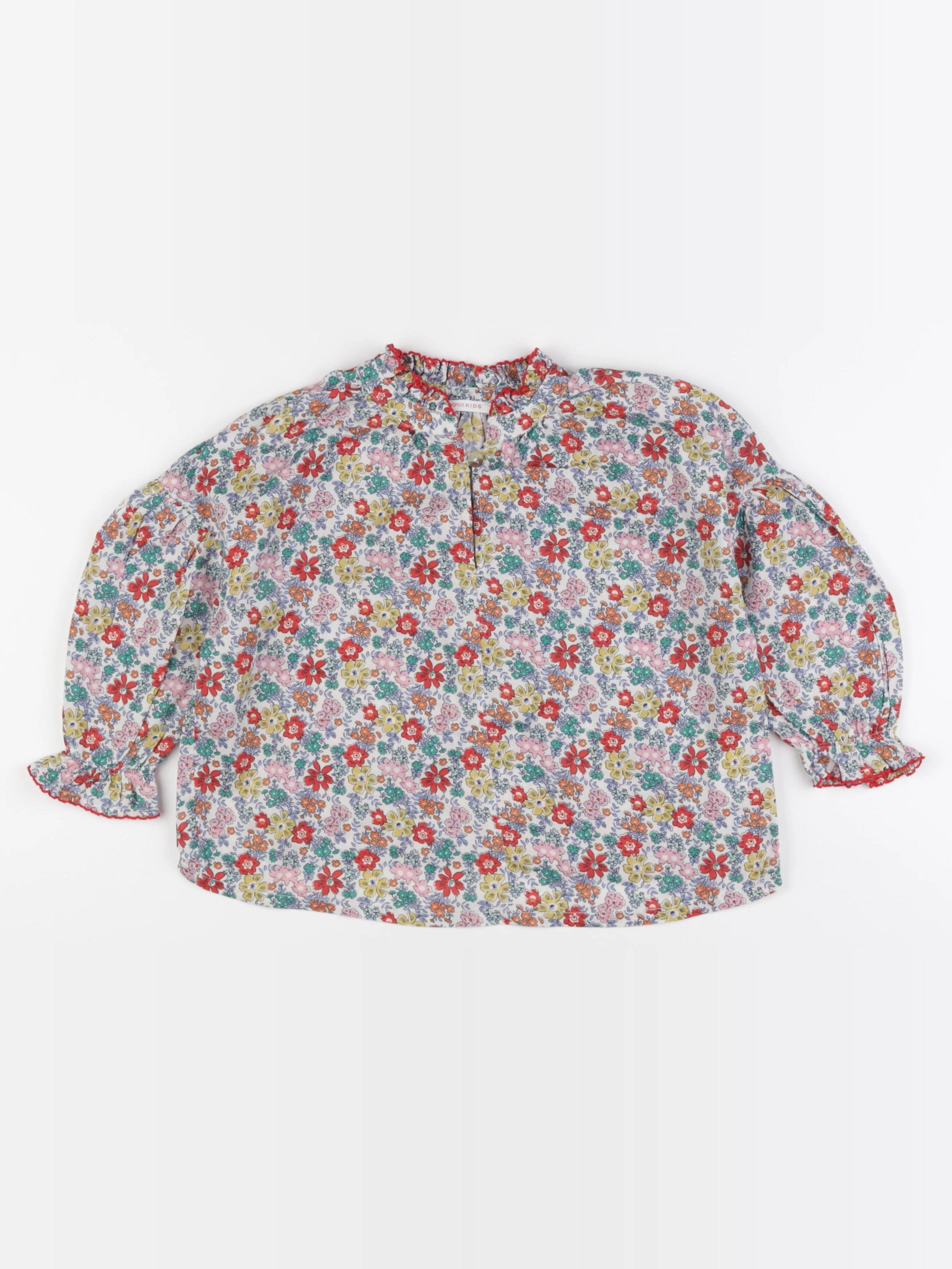 Monoprix - blouse blanc - 4 ans