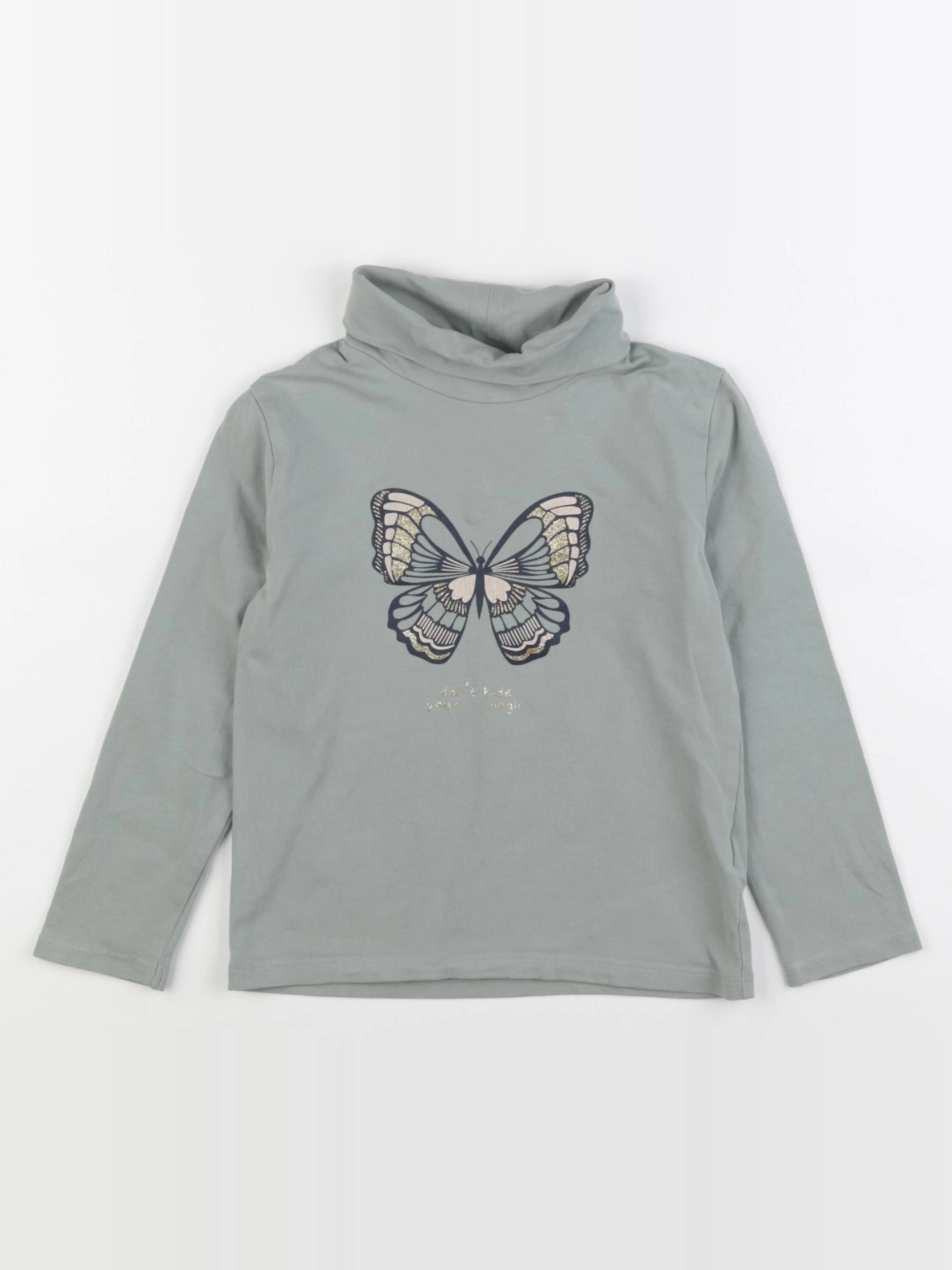 Vertbaudet - sous-pull vert - 6 ans