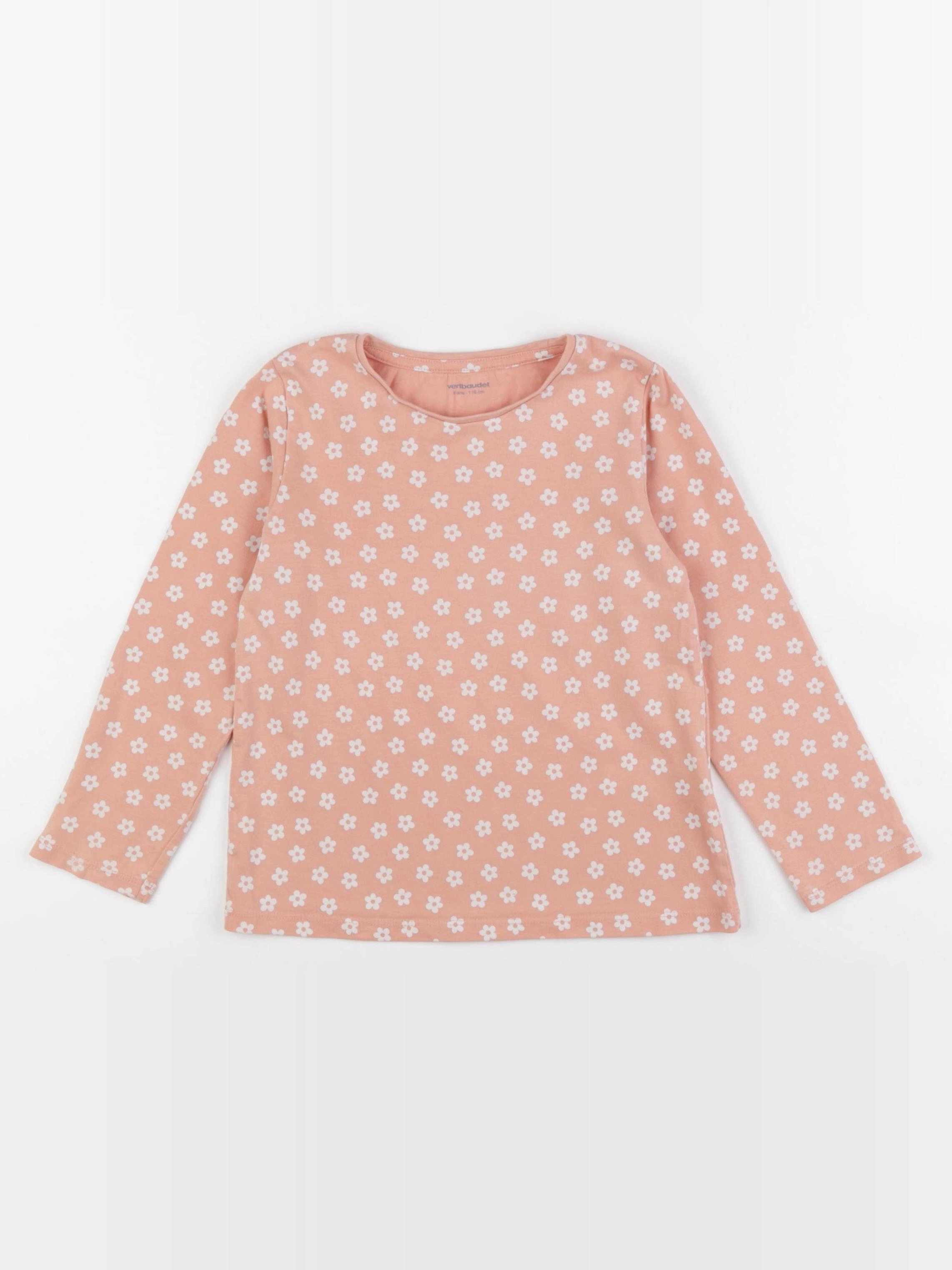 Vertbaudet - tee-shirt rose - 6 ans