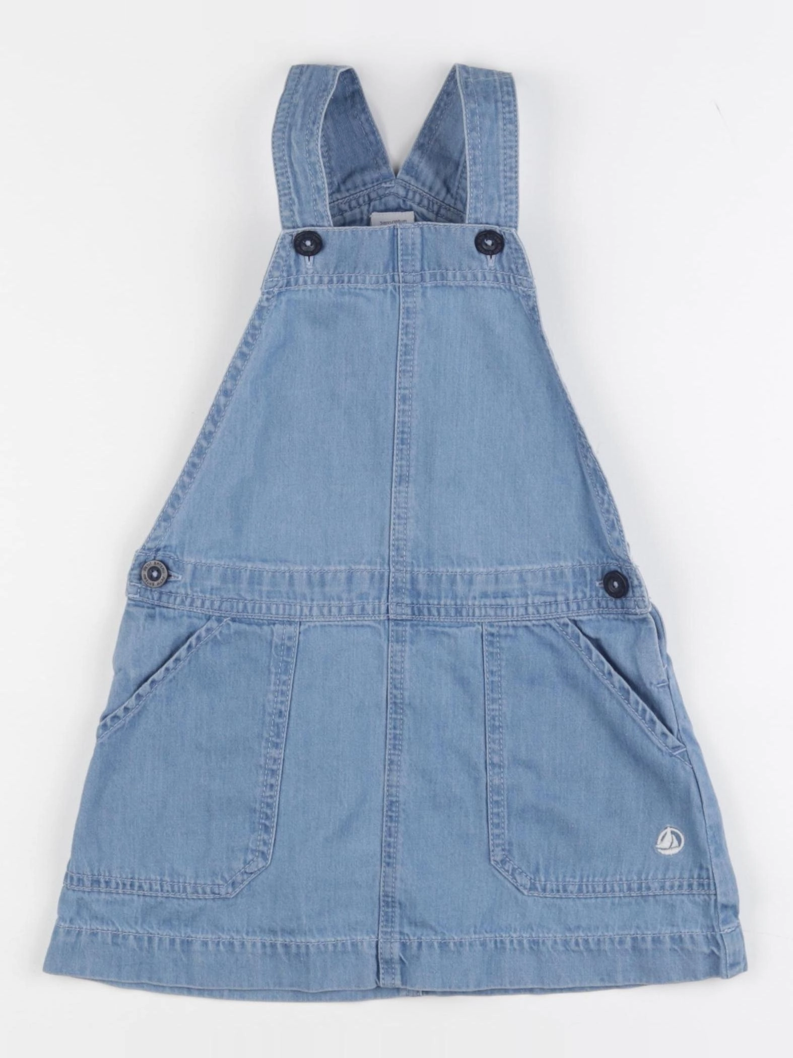 Petit Bateau - robe bleu - 5 ans