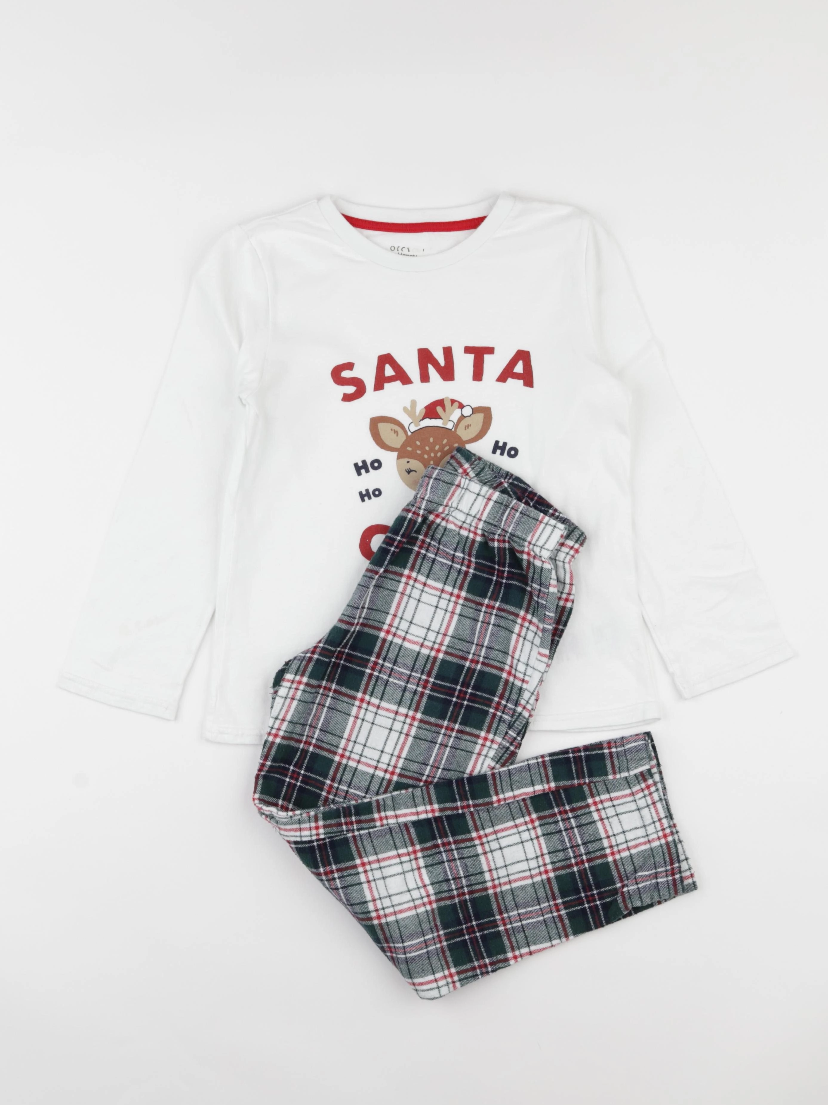 Vertbaudet - pyjama coton blanc - 8 ans