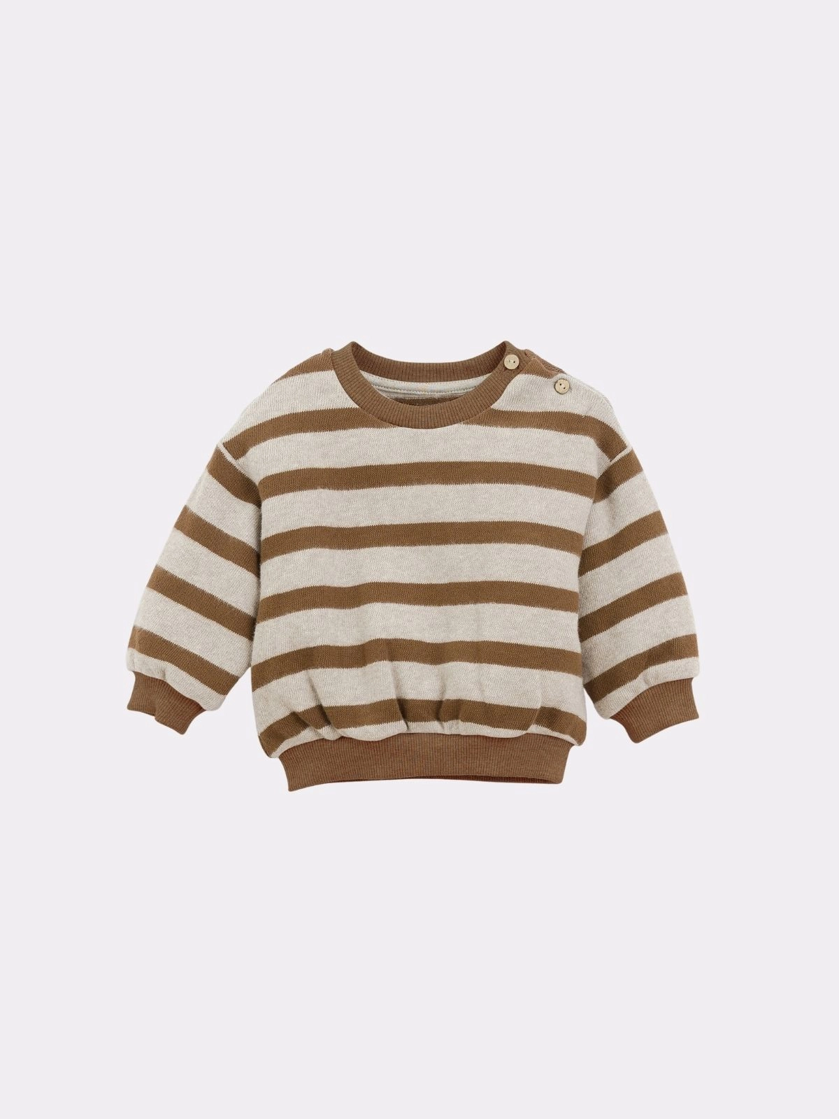 Play Up - sweat marron, beige - 12 mois